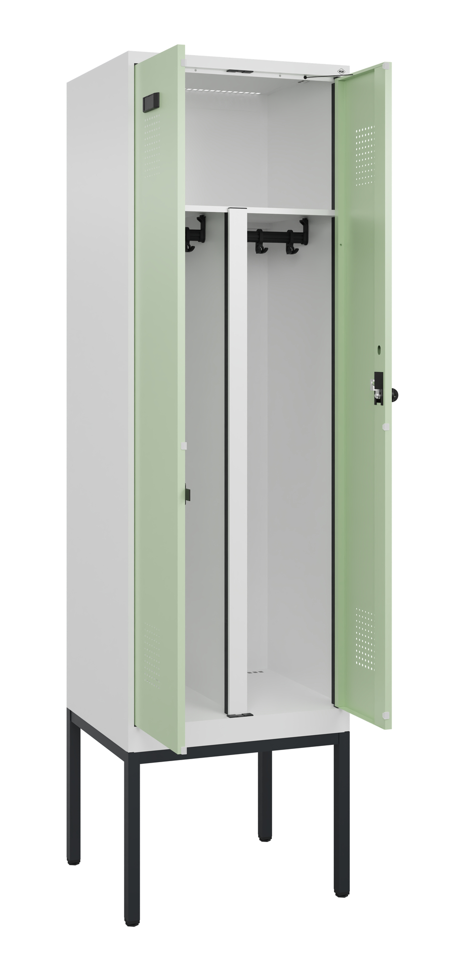 C+P PSA Doppel-Spind Evolo PLUS, Gestell, 2 Abteil