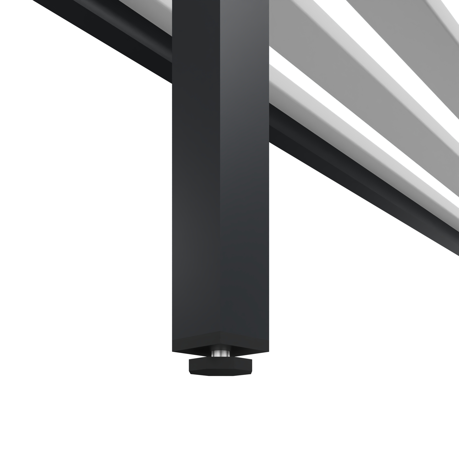 C+P Garderobenbank Solid, 1716x1000x412mm, 7021/Weiß