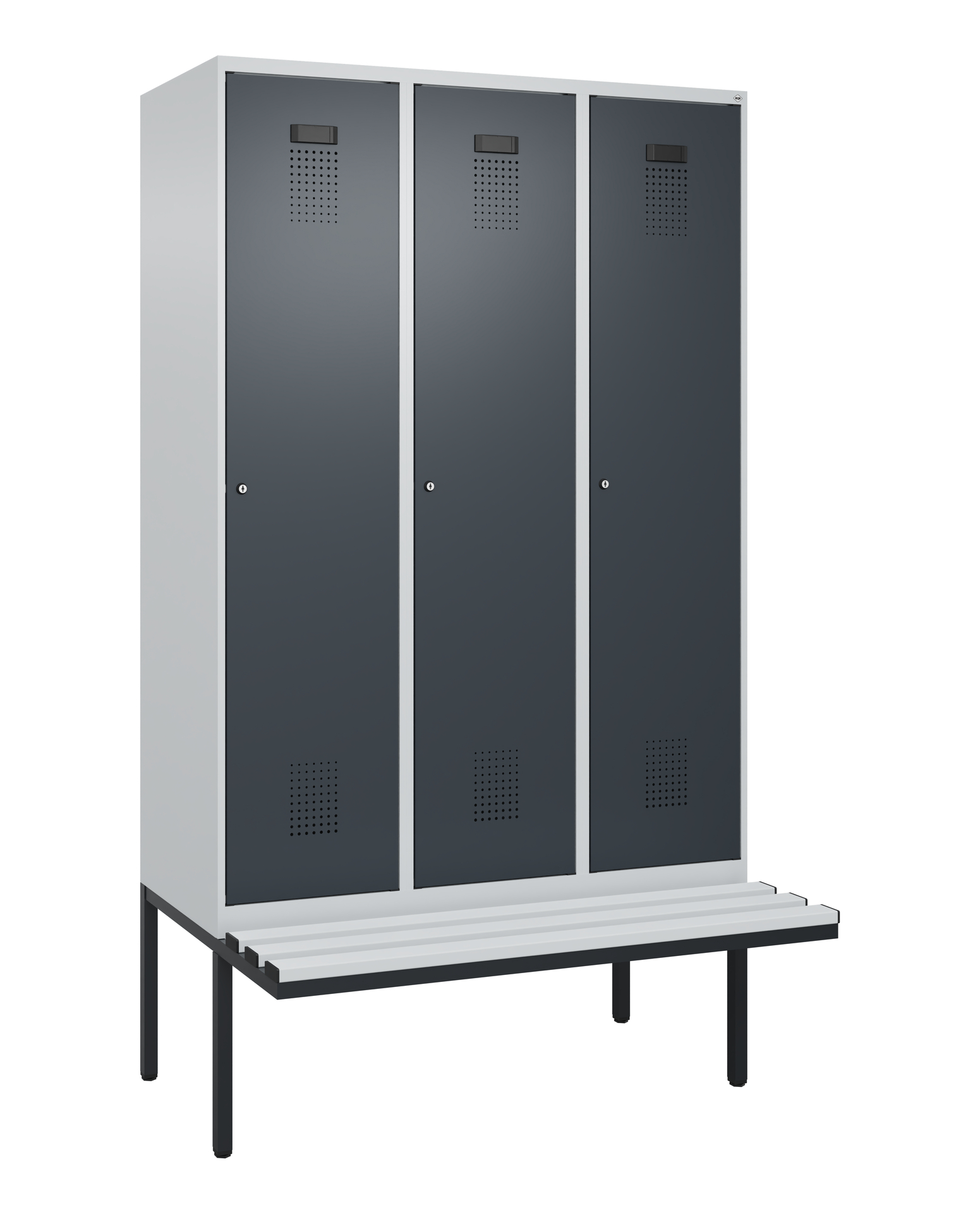 C+P Spind Evolo PLUS, Bank, 3 Abteile, 2120x1200x8