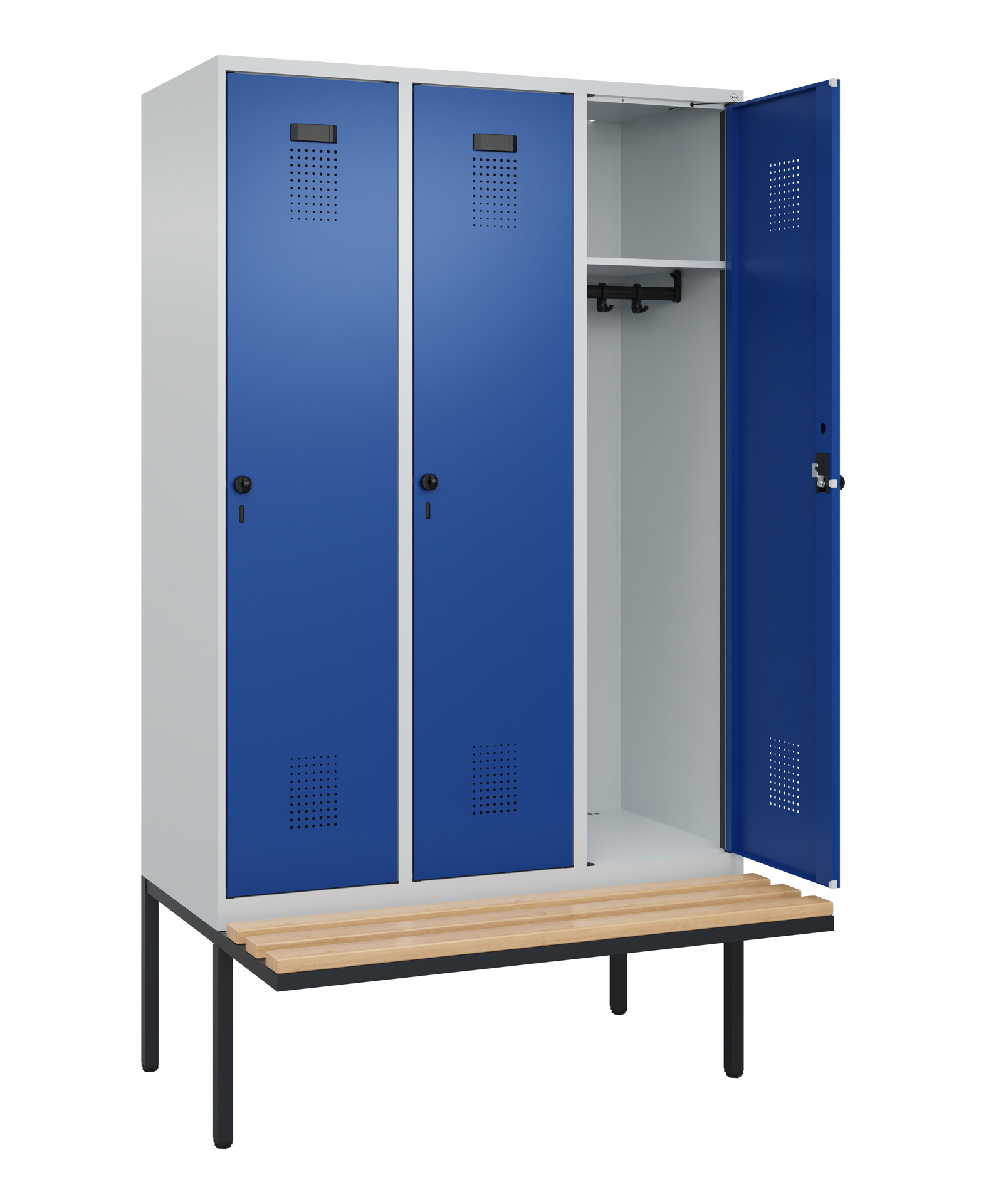 C+P Spind Evolo PLUS, Bank, 3 Abteile, 2120x1200x8