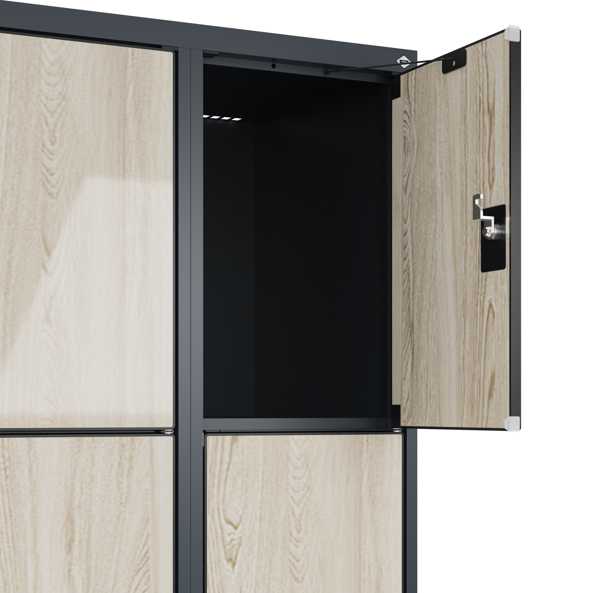 C+P Schlie�fachschrank Evolo PLUS, F��e, 8 F�cher, 1950x600x500mm