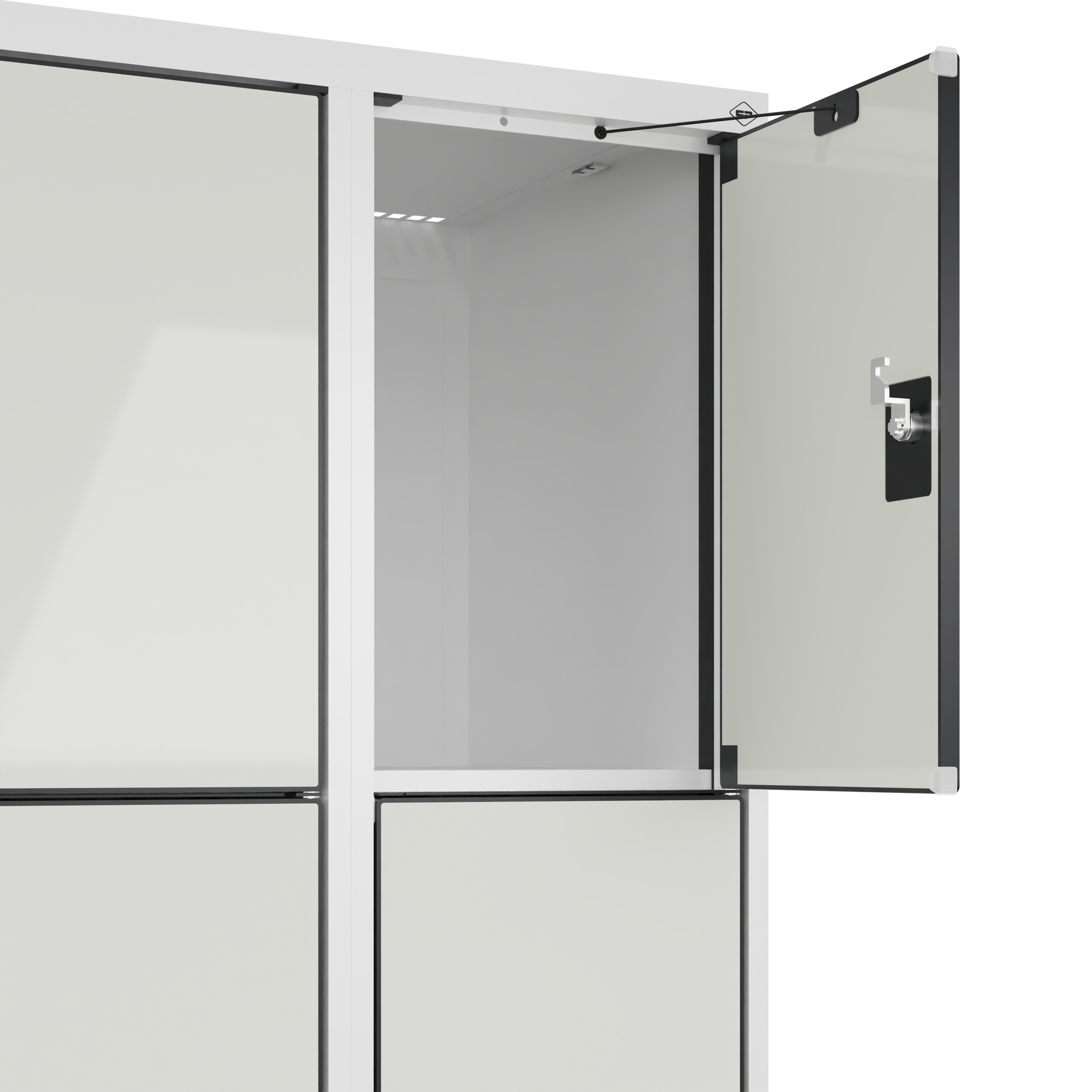 C+P Schlie�fachschrank Evolo PLUS, Sockel, 8 F�cher, 1950x600x500mm