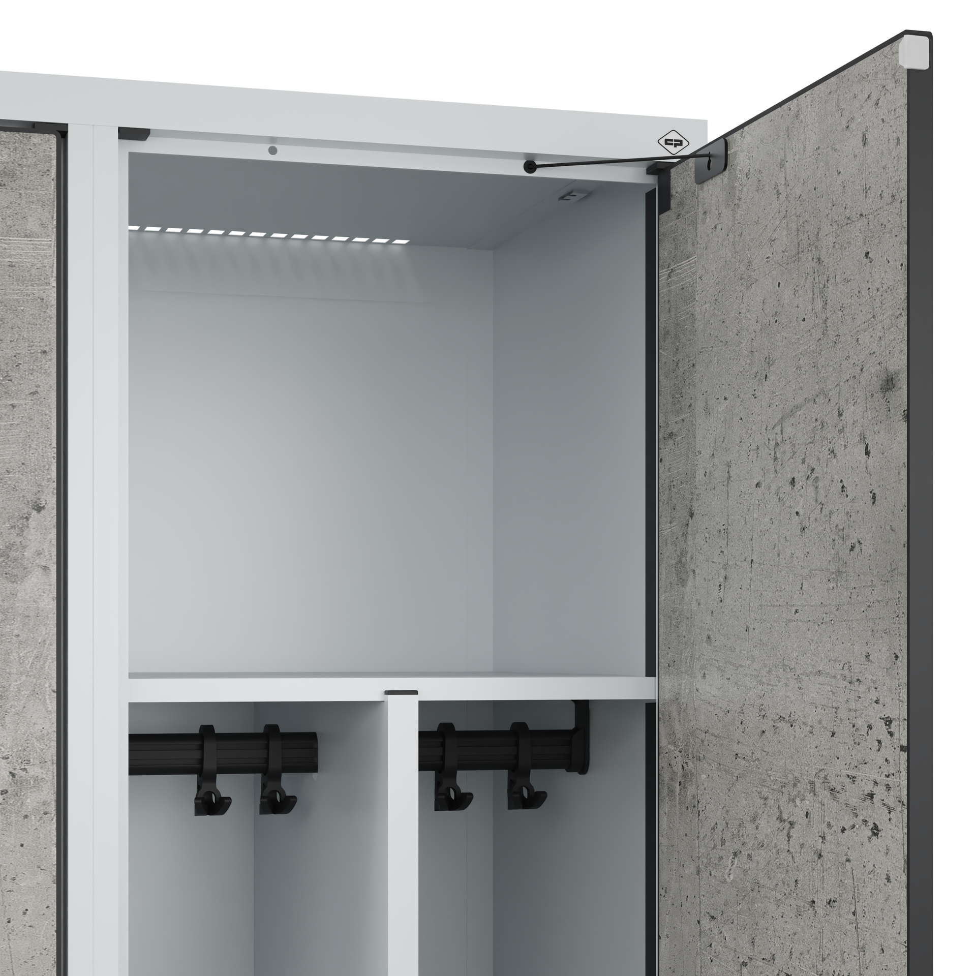 C+P Spind Evolo PLUS, F��e, 1 Abteil, 1950x400x500mm