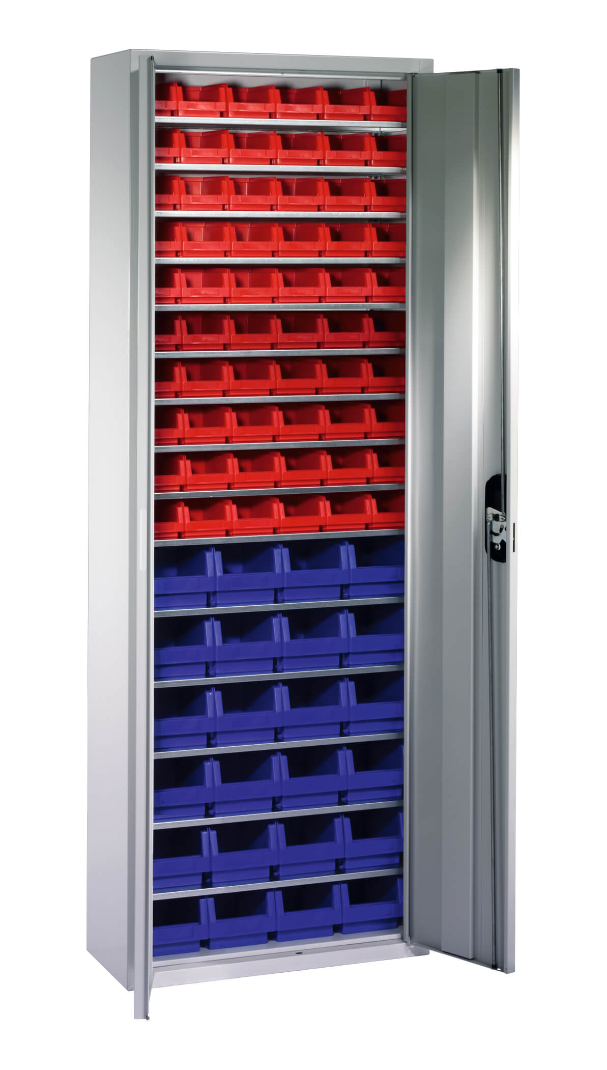 C+P Magazinschrank Serie 13, 1980x700x300mm, 7035/7035