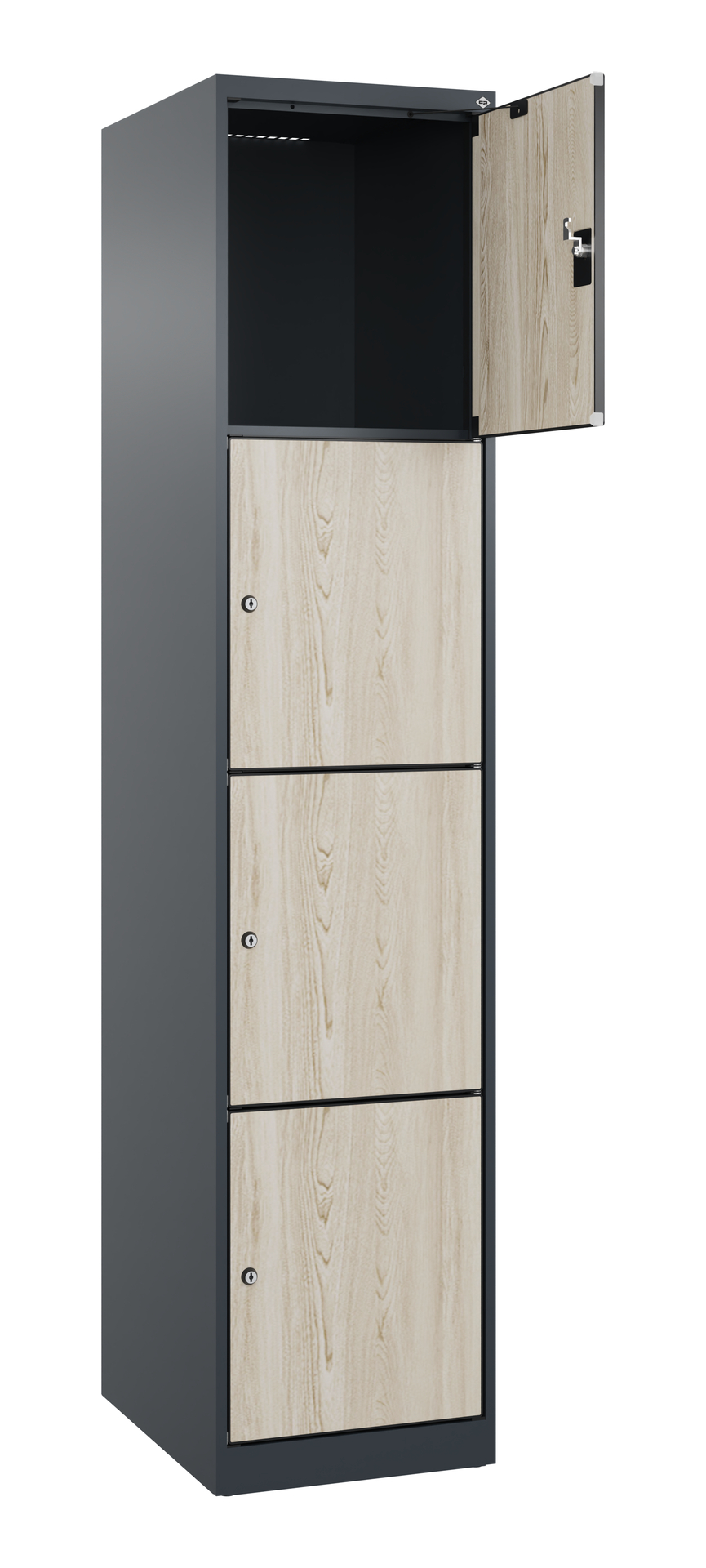 C+P Schlie�fachschrank Evolo PLUS, 4 F�cher, 1850x400x500mm