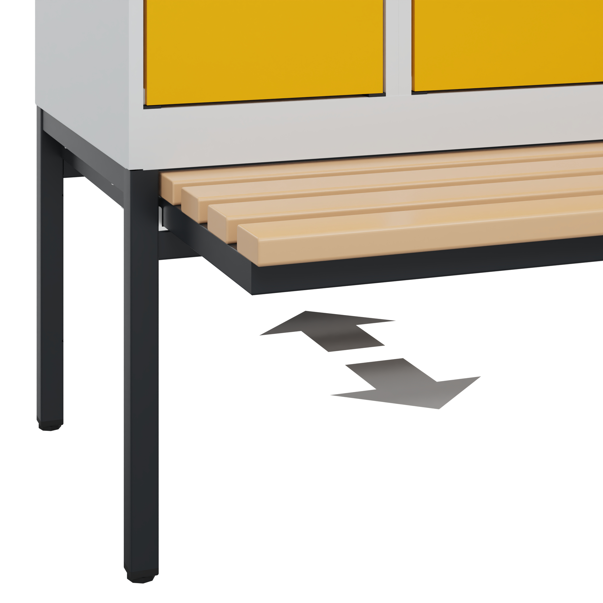 C+P Spind Evolo PLUS, Bank, 1 Abteil, 2120x300x815mm
