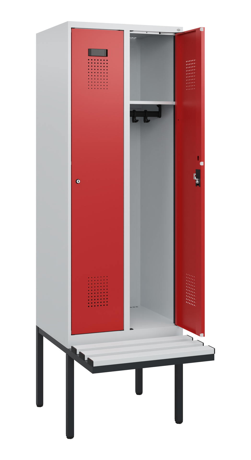 C+P Spind Evolo PLUS, Bank, 2 Abteile, 1950x600x81