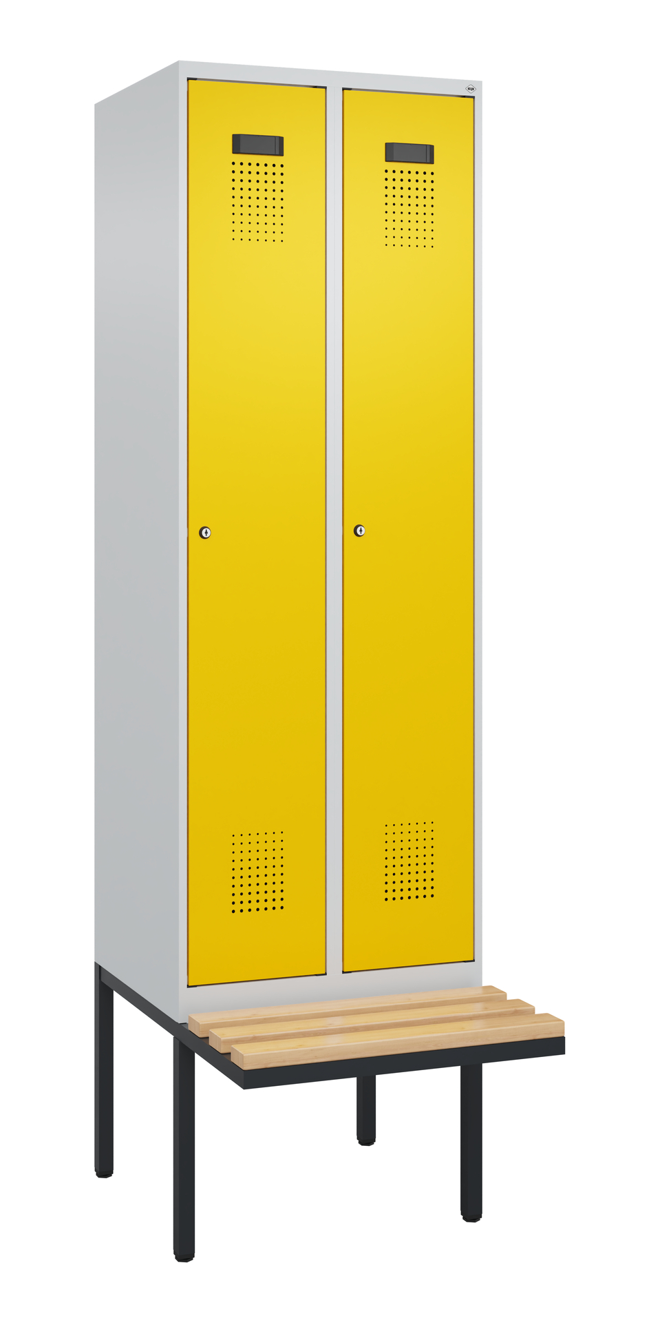 C+P Spind Evolo PLUS, Bank, 2 Abteil, 2120x600x815