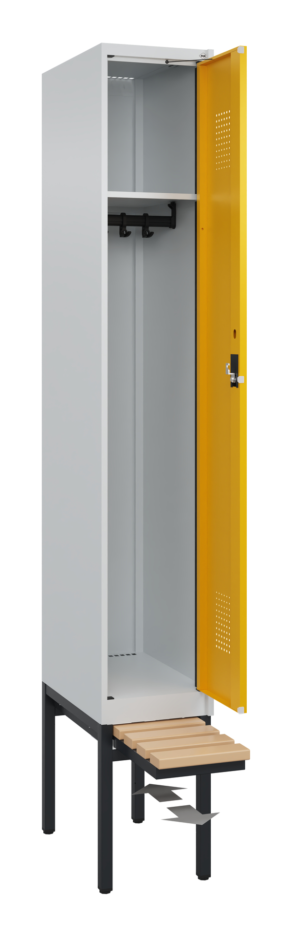 C+P Spind Evolo PLUS, Bank, 1 Abteil, 2120x300x815mm