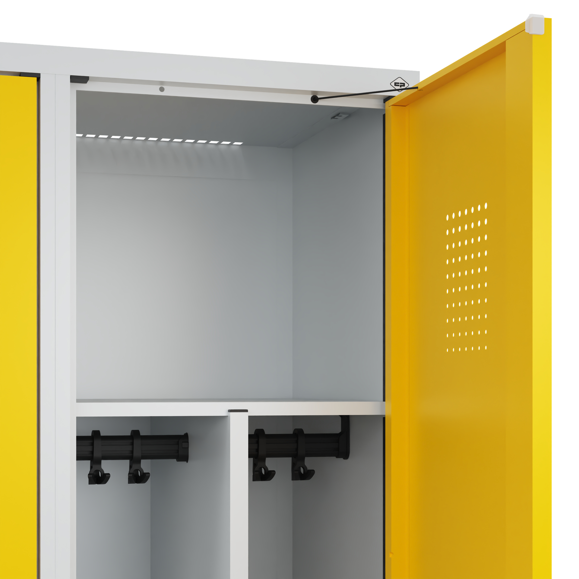 C+P Spind Evolo PLUS, Bank, 3 Abteile, 2120x1200x815mm