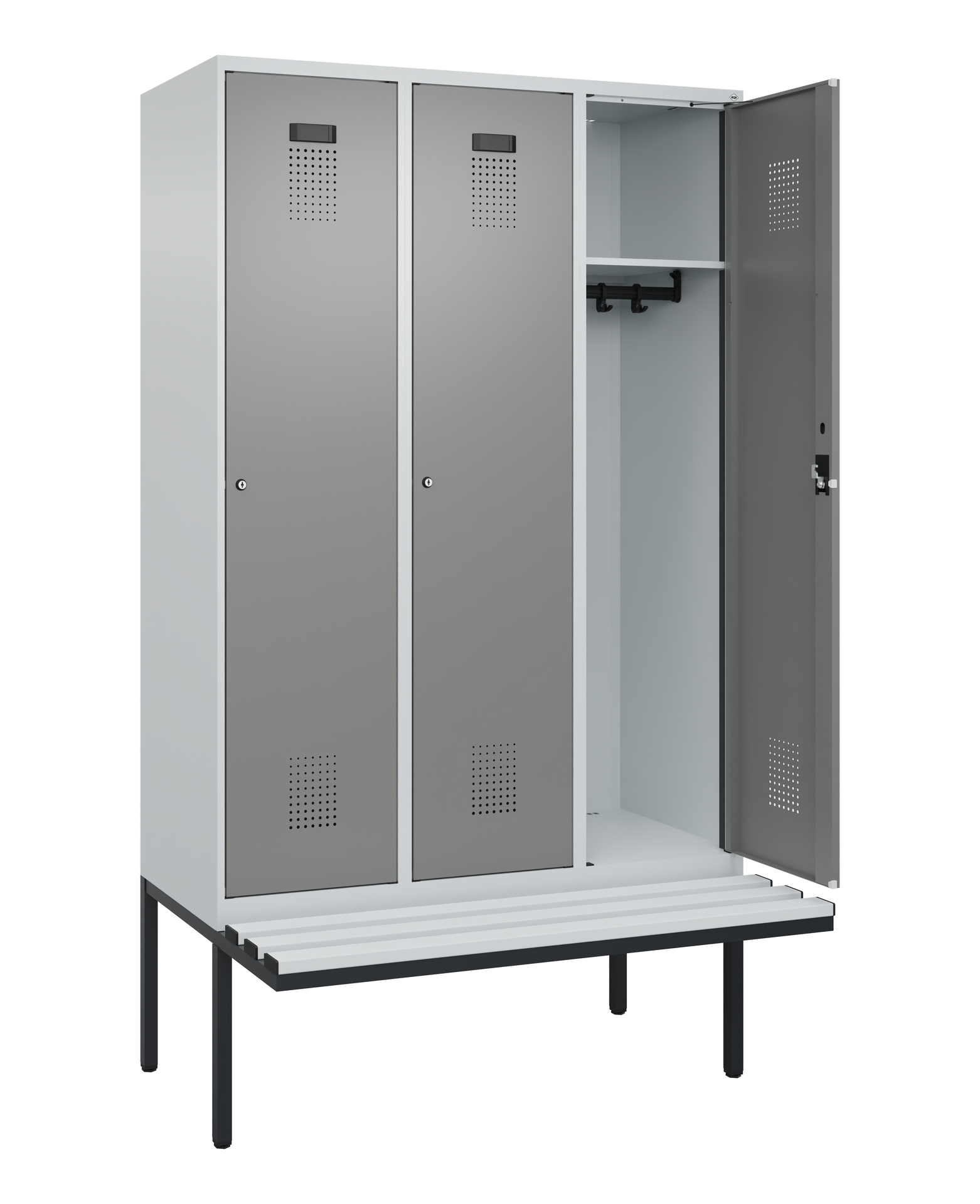 C+P Spind Evolo PLUS, Bank, 3 Abteile, 2120x1200x8