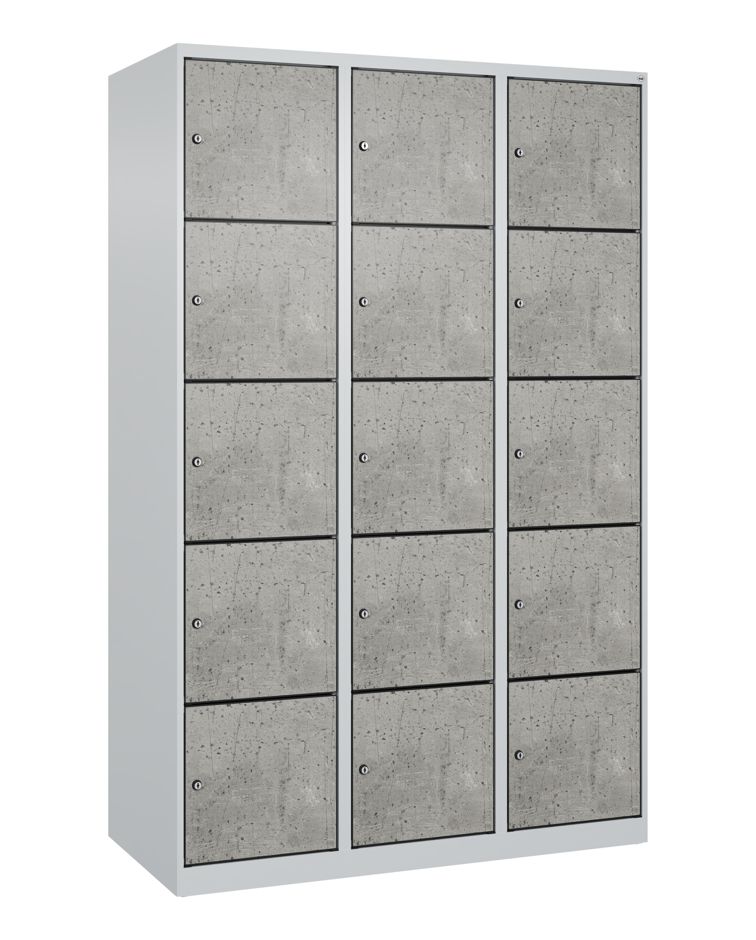 C+P Schlie�fachschrank Evolo PLUS, 15 F�cher, 1850x1200x500mm
