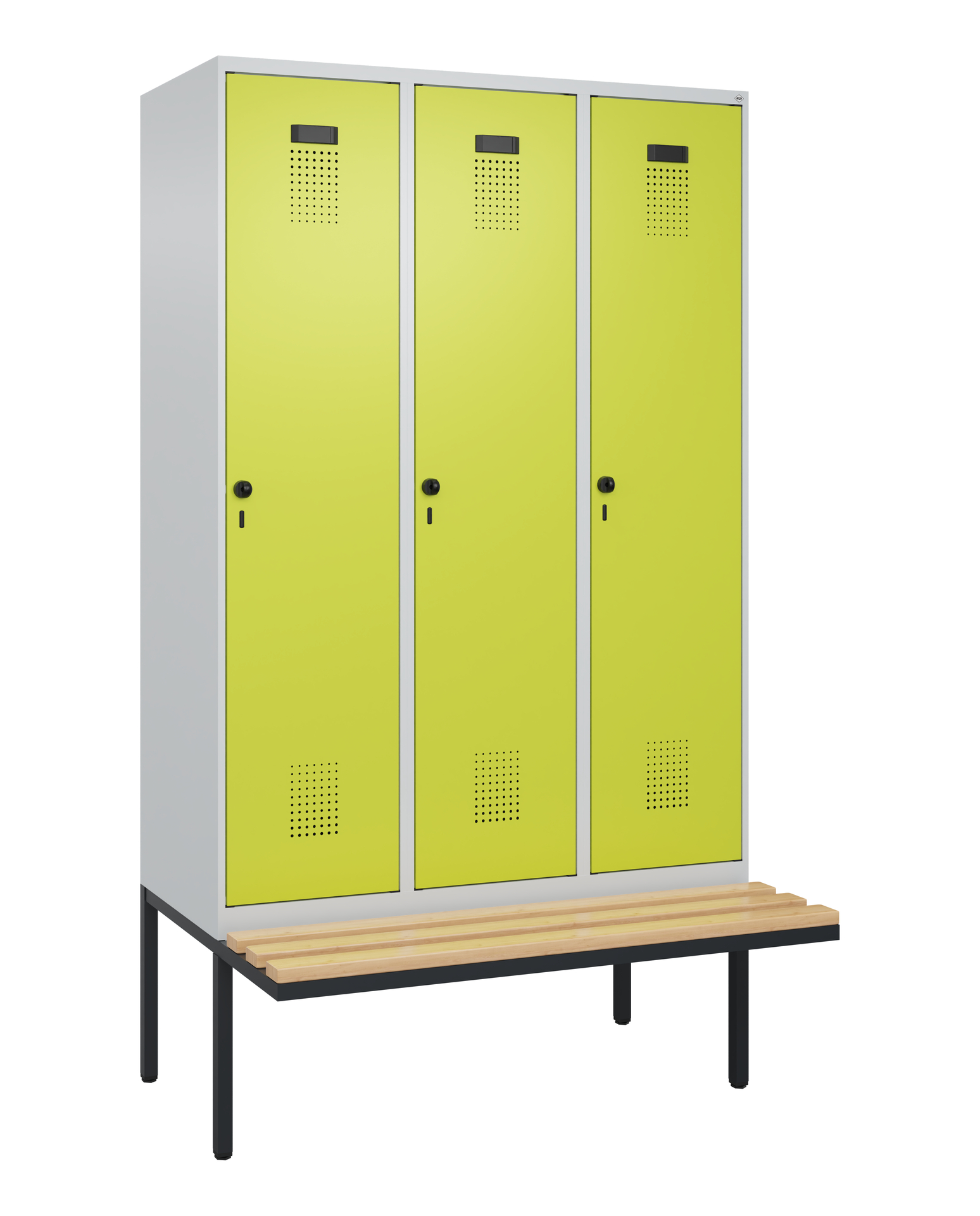 C+P Spind Evolo PLUS, Bank, 3 Abteile, 2120x1200x8