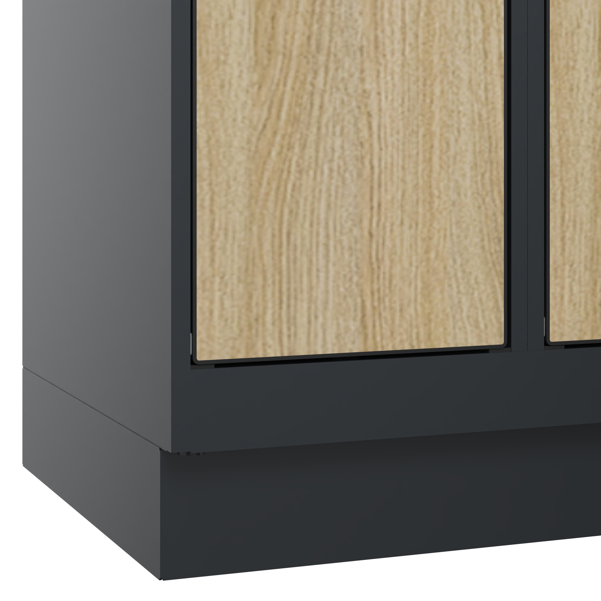 C+P Schlie�fachschrank Evolo PLUS, Sockel, 16 F�cher, 1950x1200x500mm