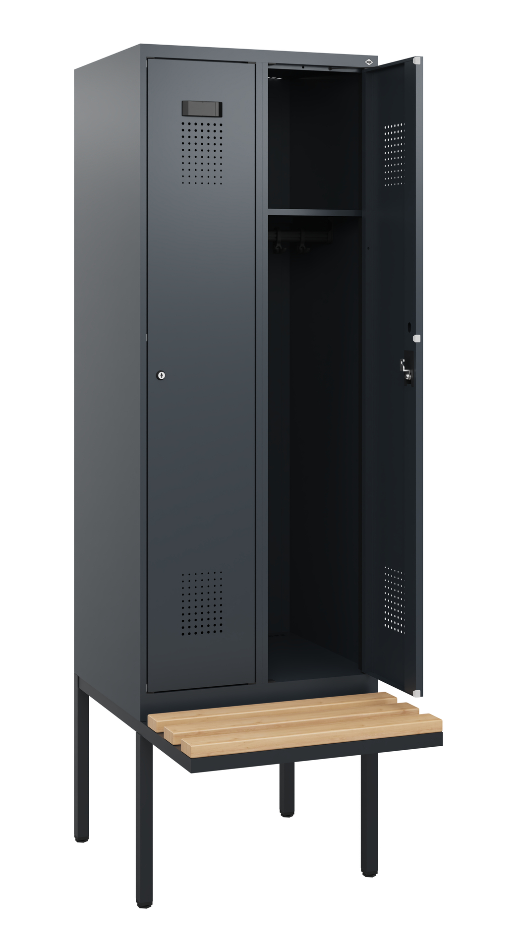 C+P Spind Evolo PLUS, Bank, 2 Abteile, 1950x600x81