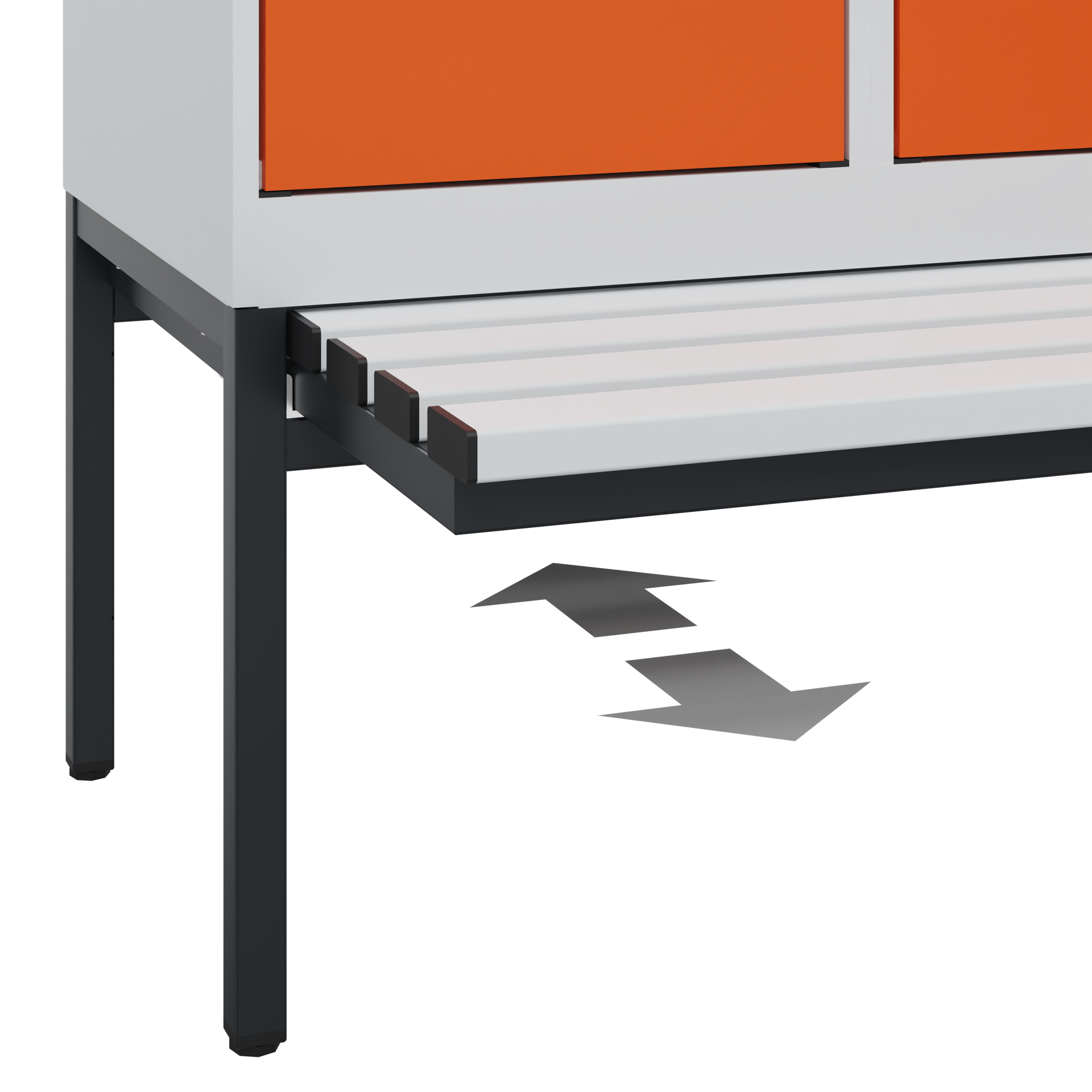 C+P Spind Evolo PLUS, Bank, 3 Abteile, 2120x1200x815mm