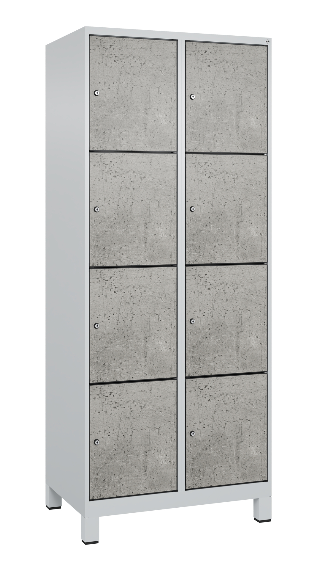 C+P Schlie�fachschrank Evolo PLUS, F��e, 8 F�cher, 1950x800x500mm