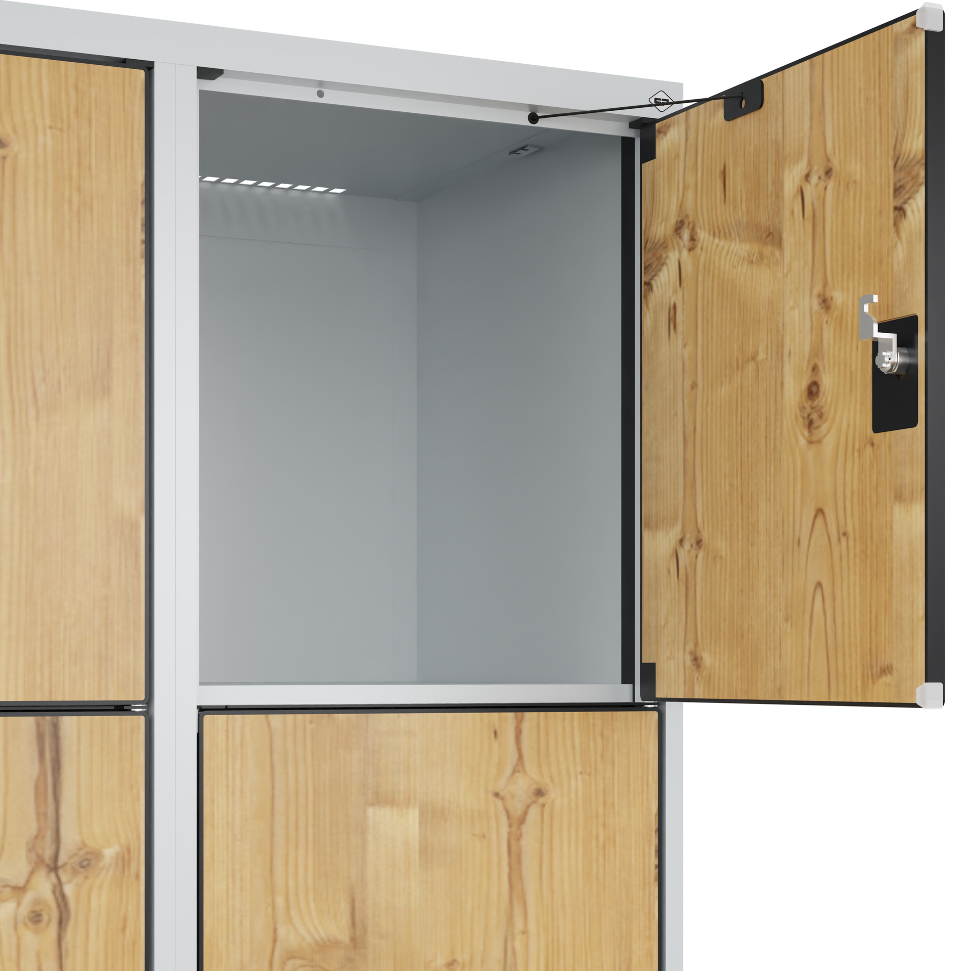 C+P Schlie�fachschrank Evolo PLUS, 8 F�cher, 1850x800x500mm