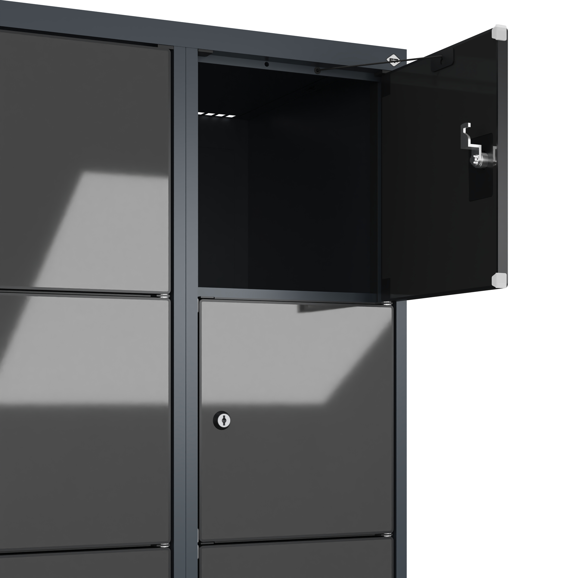 C+P Schlie�fachschrank Evolo PLUS, Sockel, 12 F�cher, 1950x600x500mm