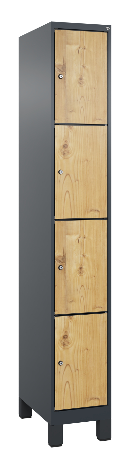 C+P Schlie�fachschrank Evolo PLUS, F��e, 4 F�cher, 1950x300x500mm