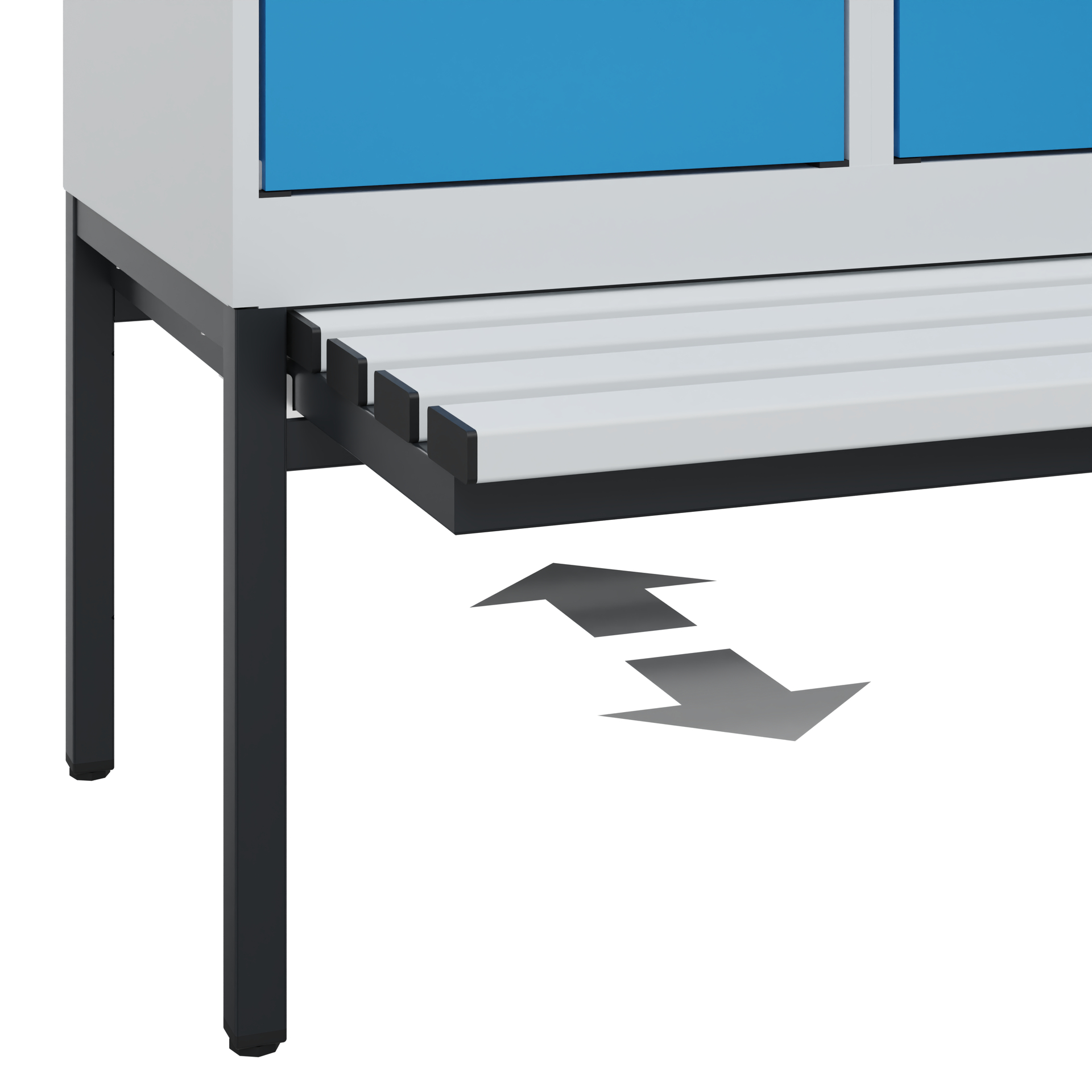 C+P Spind Evolo PLUS, Bank, 1 Abteil, 2120x400x815mm