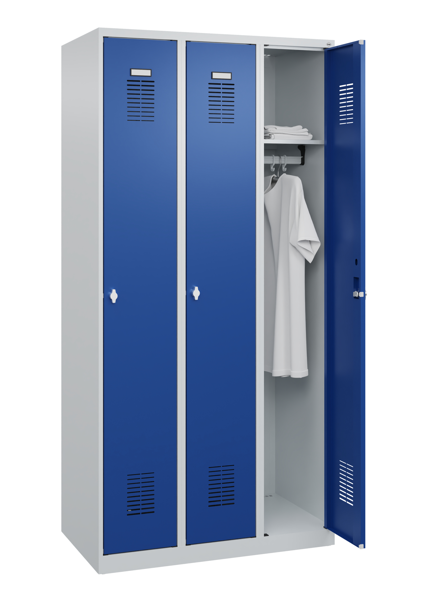 C+P Spind Basis PLUS, 3 Abteile, 1800x900x500mm