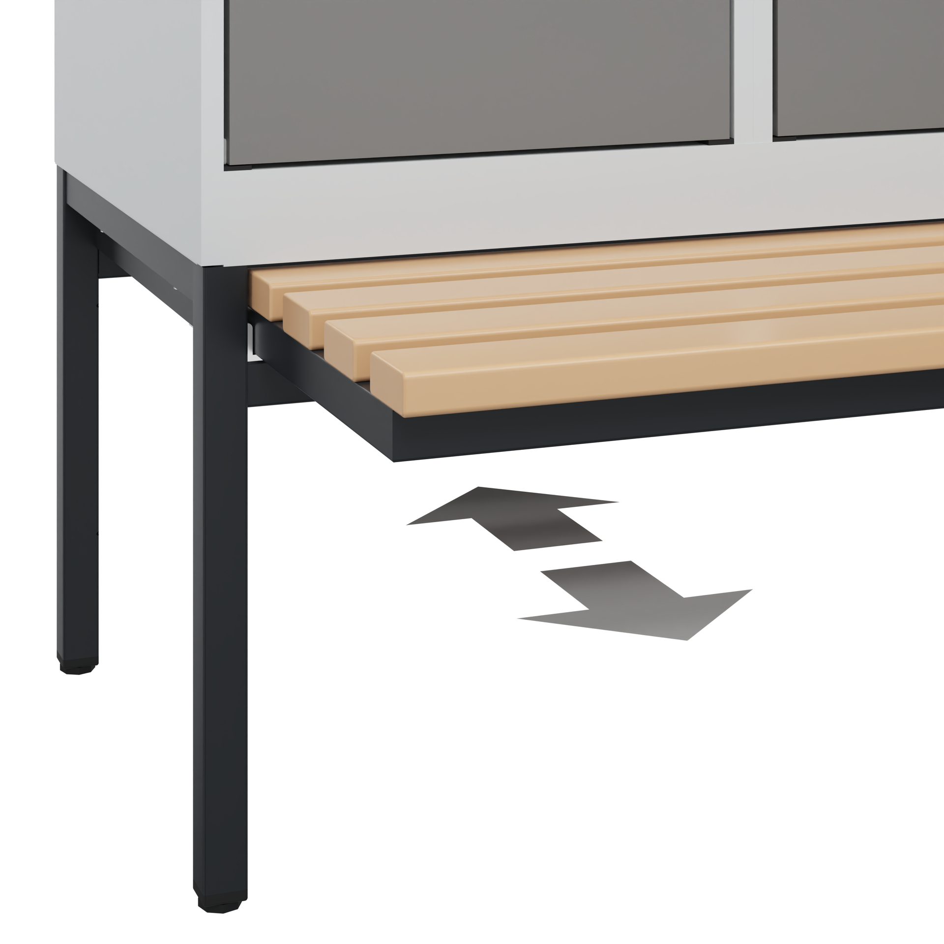 C+P Spind Evolo PLUS, Bank, 1 Abteil, 2120x400x815mm