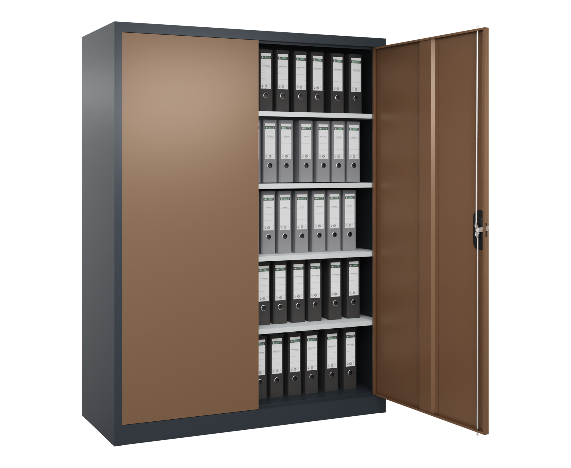 C+P Büroschrank, Acurado, 1950x1500x500mm, 7016/8025