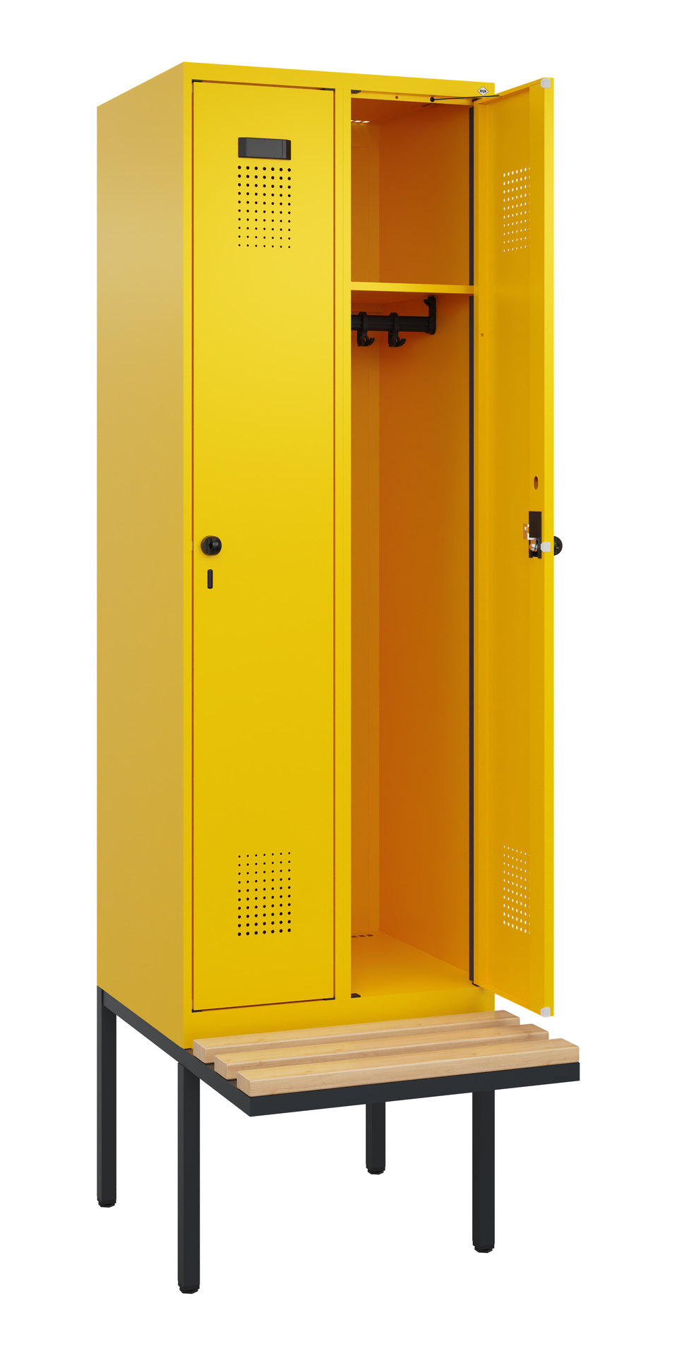 C+P Spind Evolo PLUS, Bank, 2 Abteil, 2120x600x815
