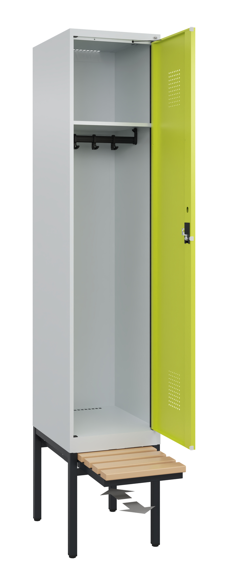 C+P Spind Evolo PLUS, Bank, 1 Abteil, 2120x400x815mm