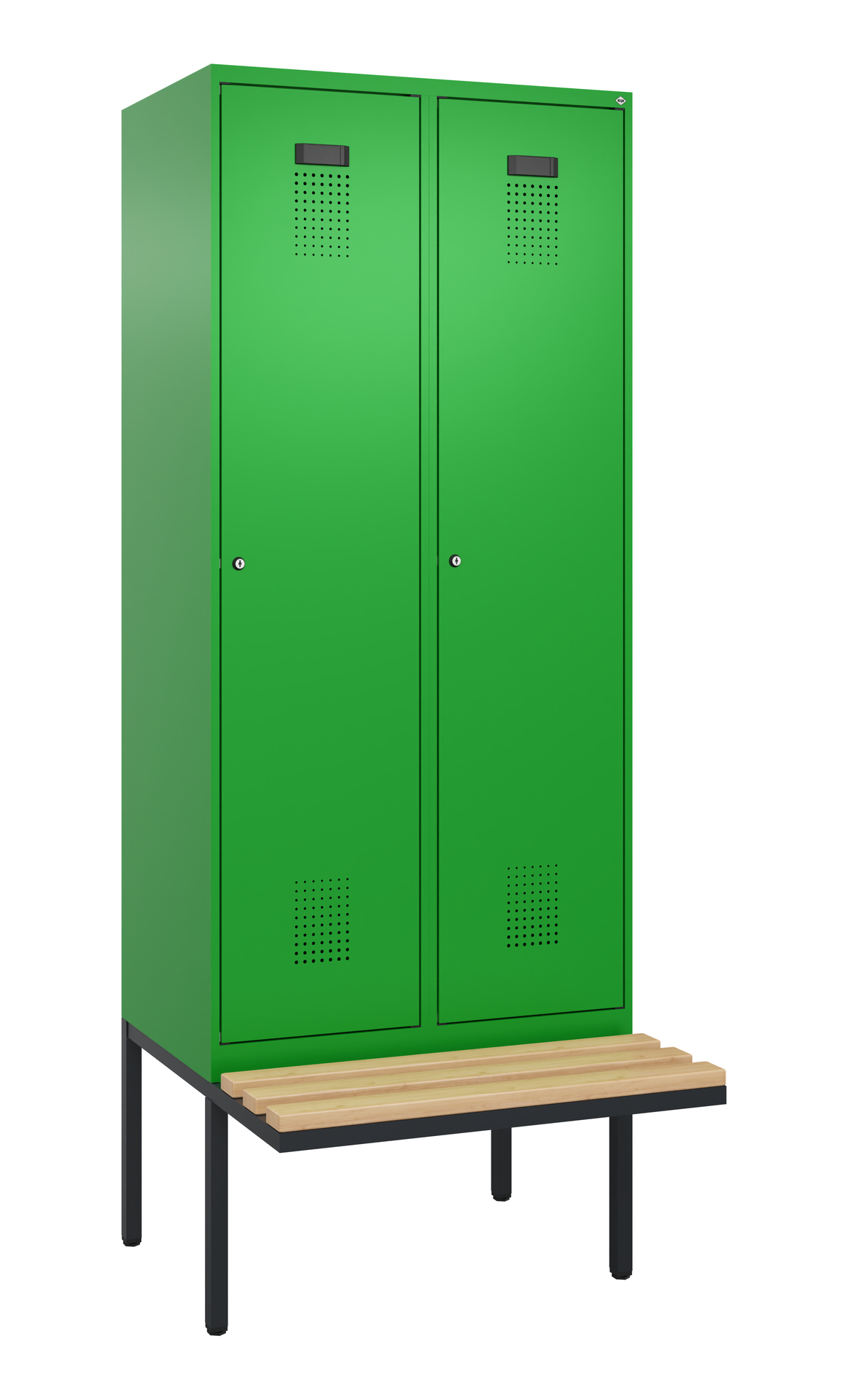C+P Spind Evolo PLUS, Bank, 2 Abteile, 2120x800x81