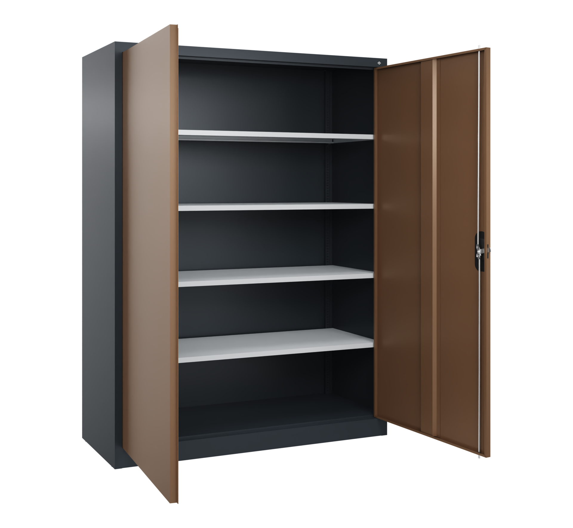C+P Büroschrank, Acurado, 1950x1500x500mm, 7016/8025