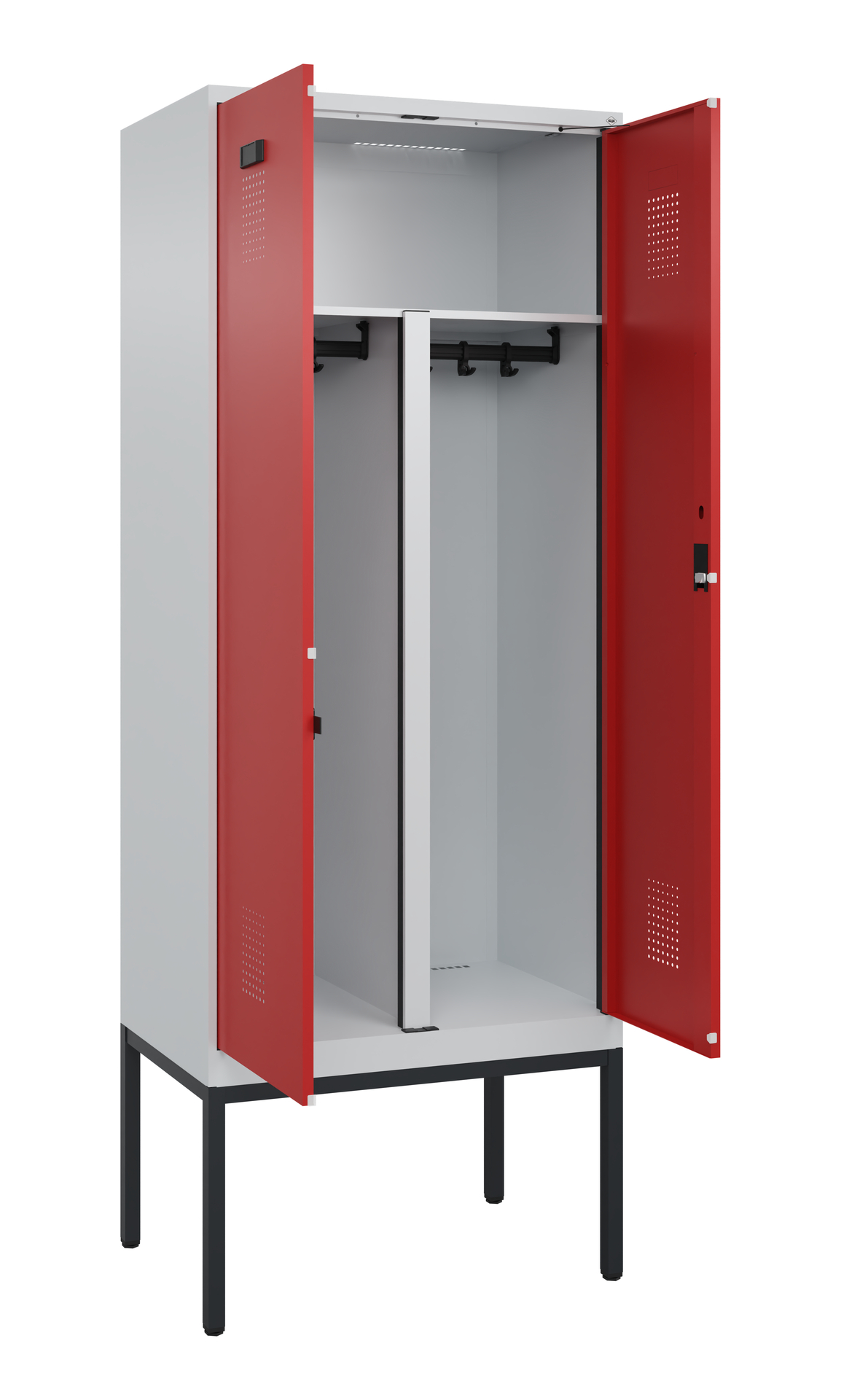 C+P PSA Doppel-Spind Evolo PLUS, Gestell, 2 Abteil