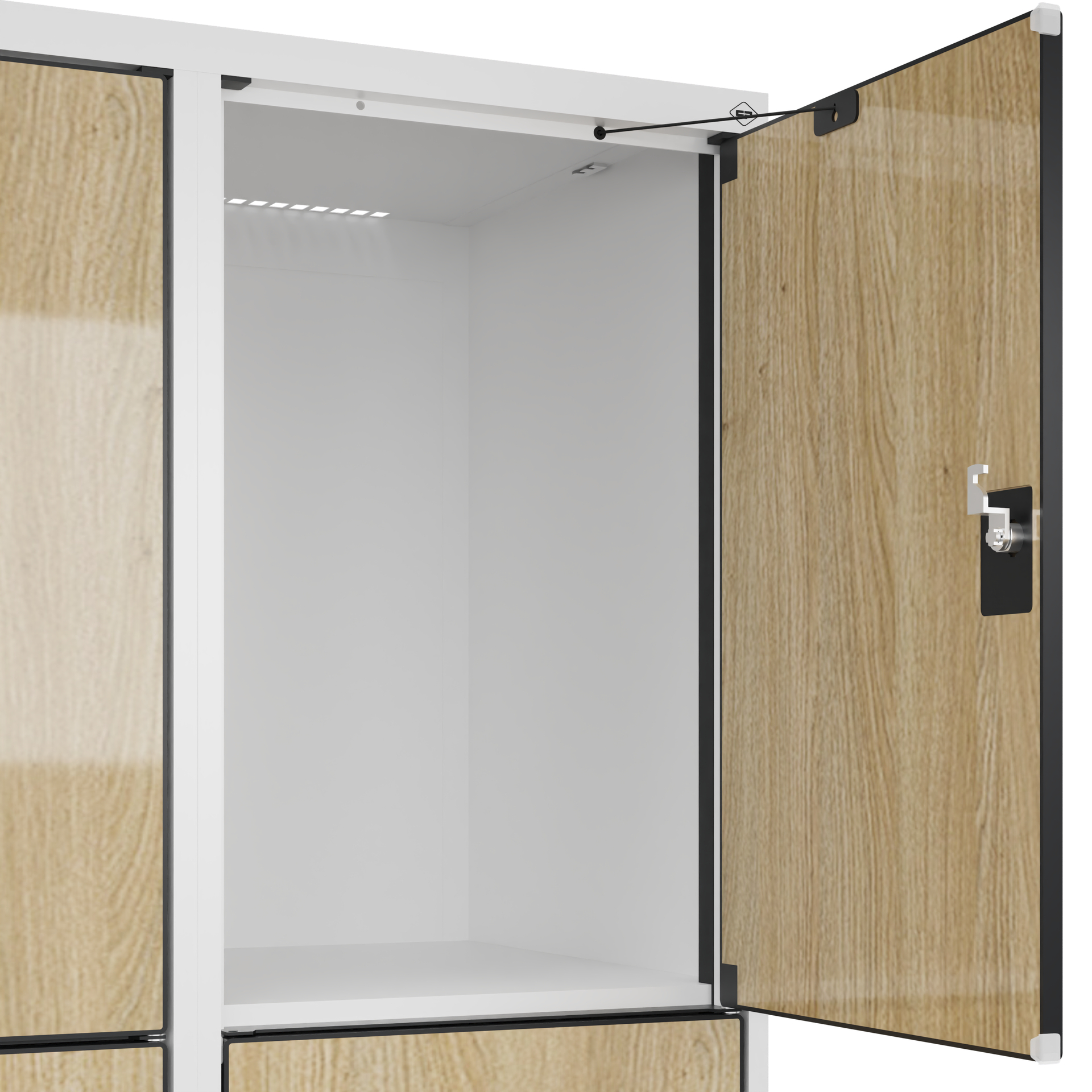 C+P Schlie�fachschrank Evolo PLUS, Sockel, 6 F�cher, 1950x800x500mm