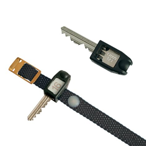 C+P nylon armband met nummerplaat, zwart