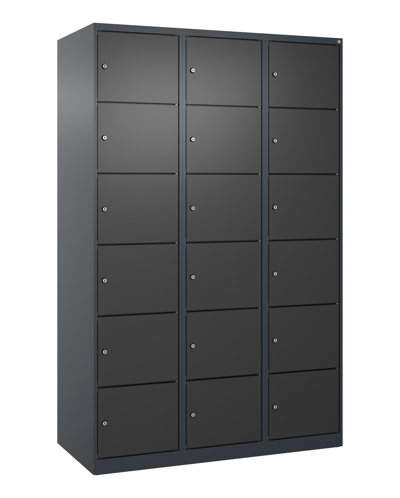 C+P Schlie�fachschrank Evolo PLUS, 18 F�cher, 1850x1200x500mm