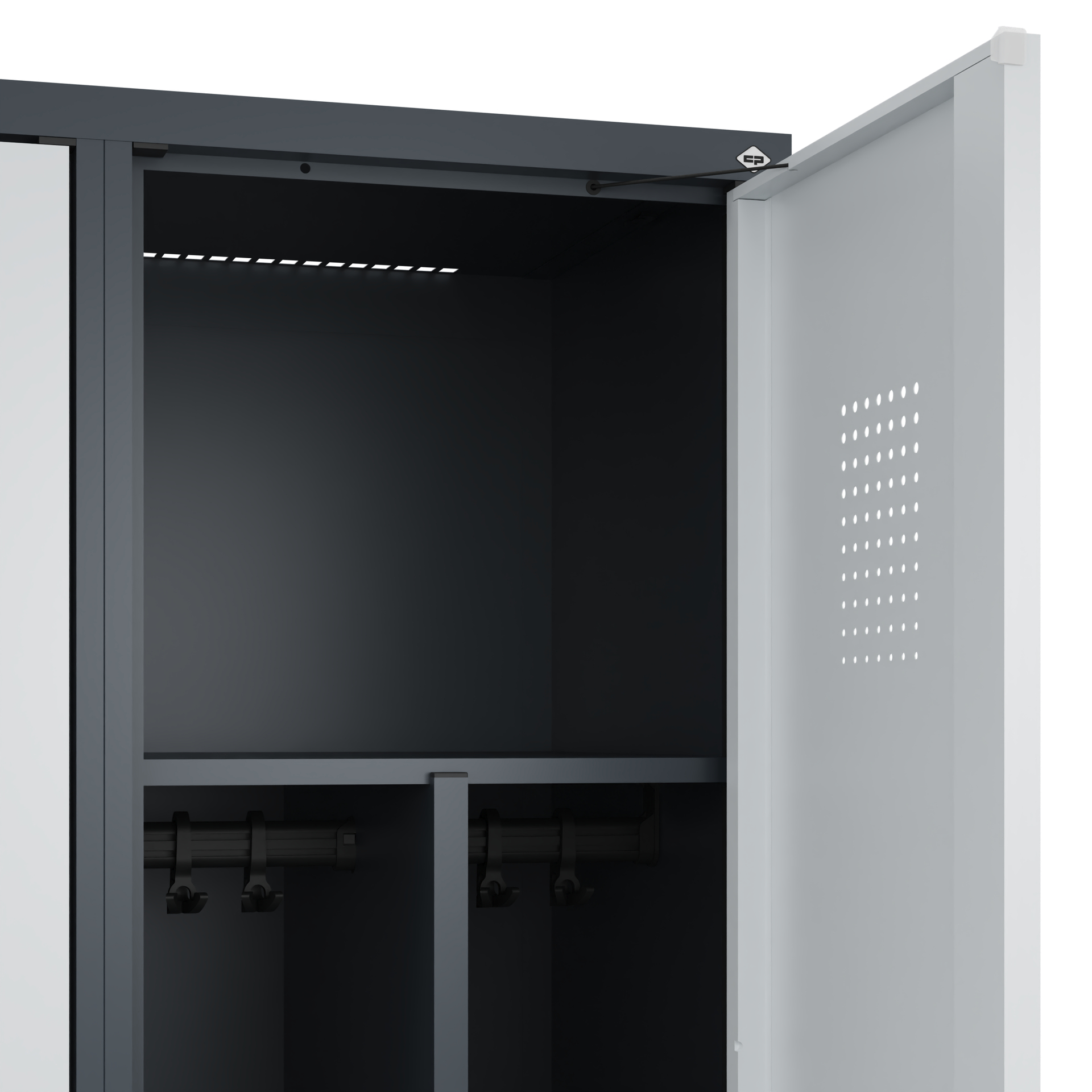 C+P Spind Evolo PLUS, Bank, 3 Abteile, 2120x1200x815mm