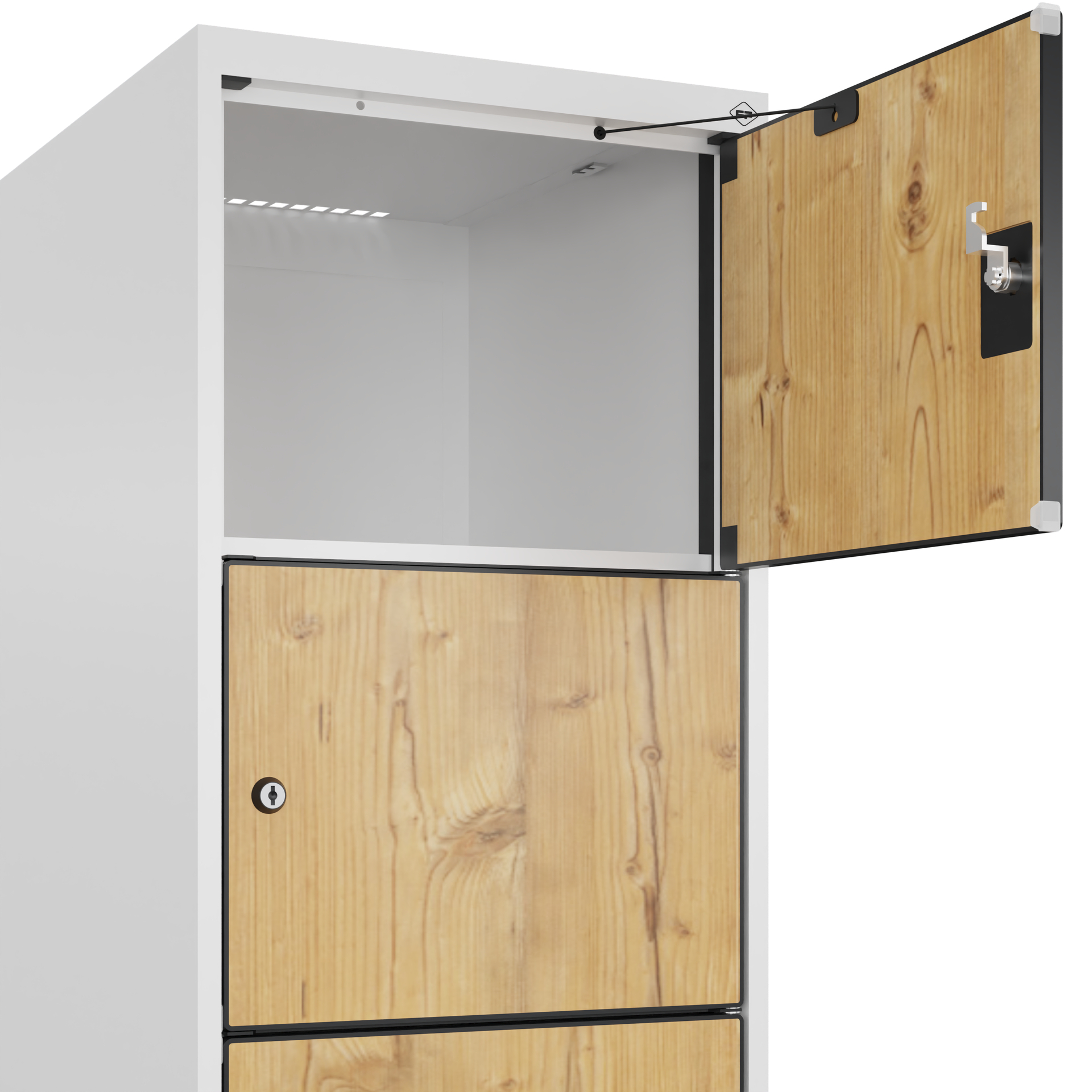 C+P Schlie�fachschrank Evolo PLUS, F��e, 6 F�cher, 1950x400x500mm