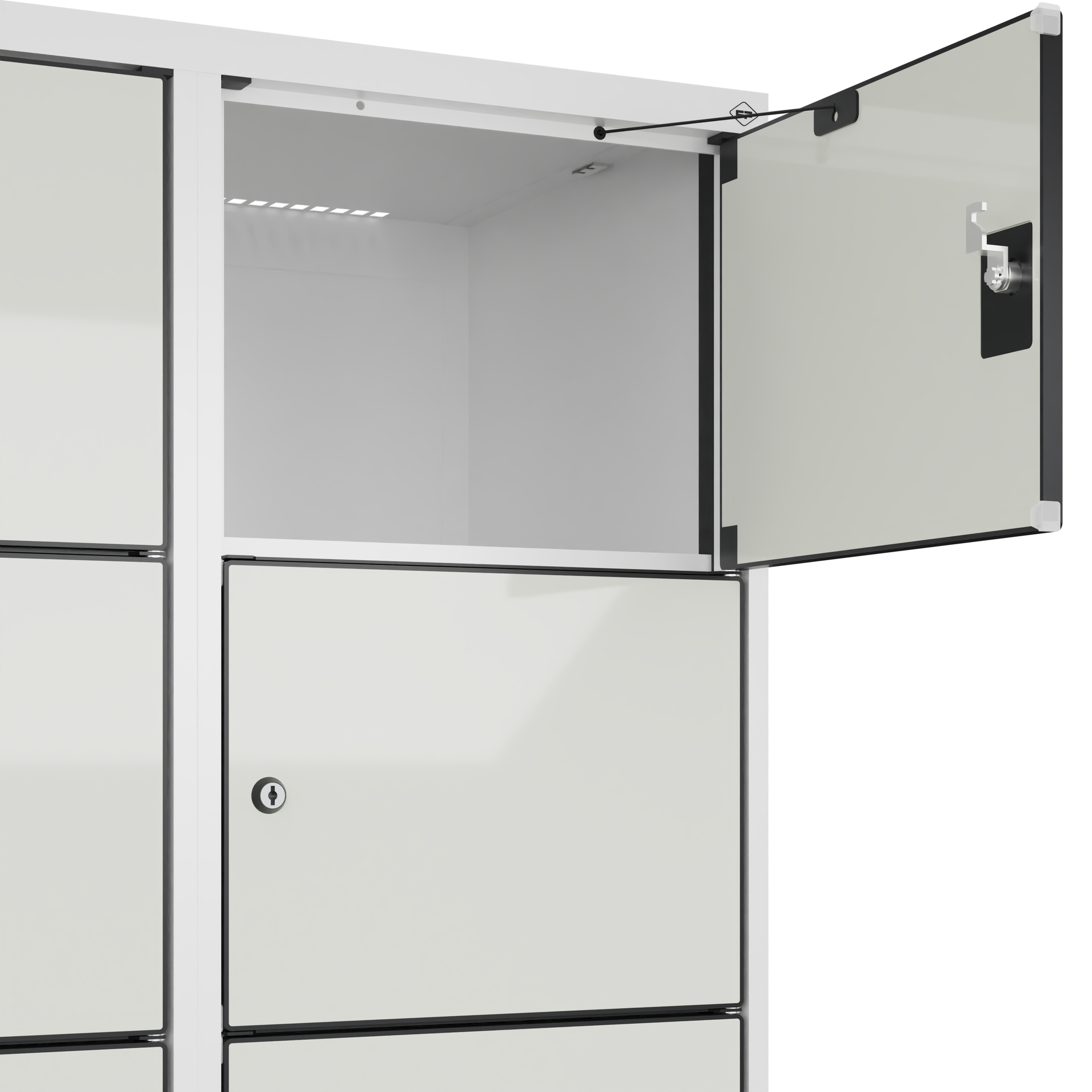 C+P Schlie�fachschrank Evolo PLUS, Sockel, 12 F�cher, 1950x800x500mm
