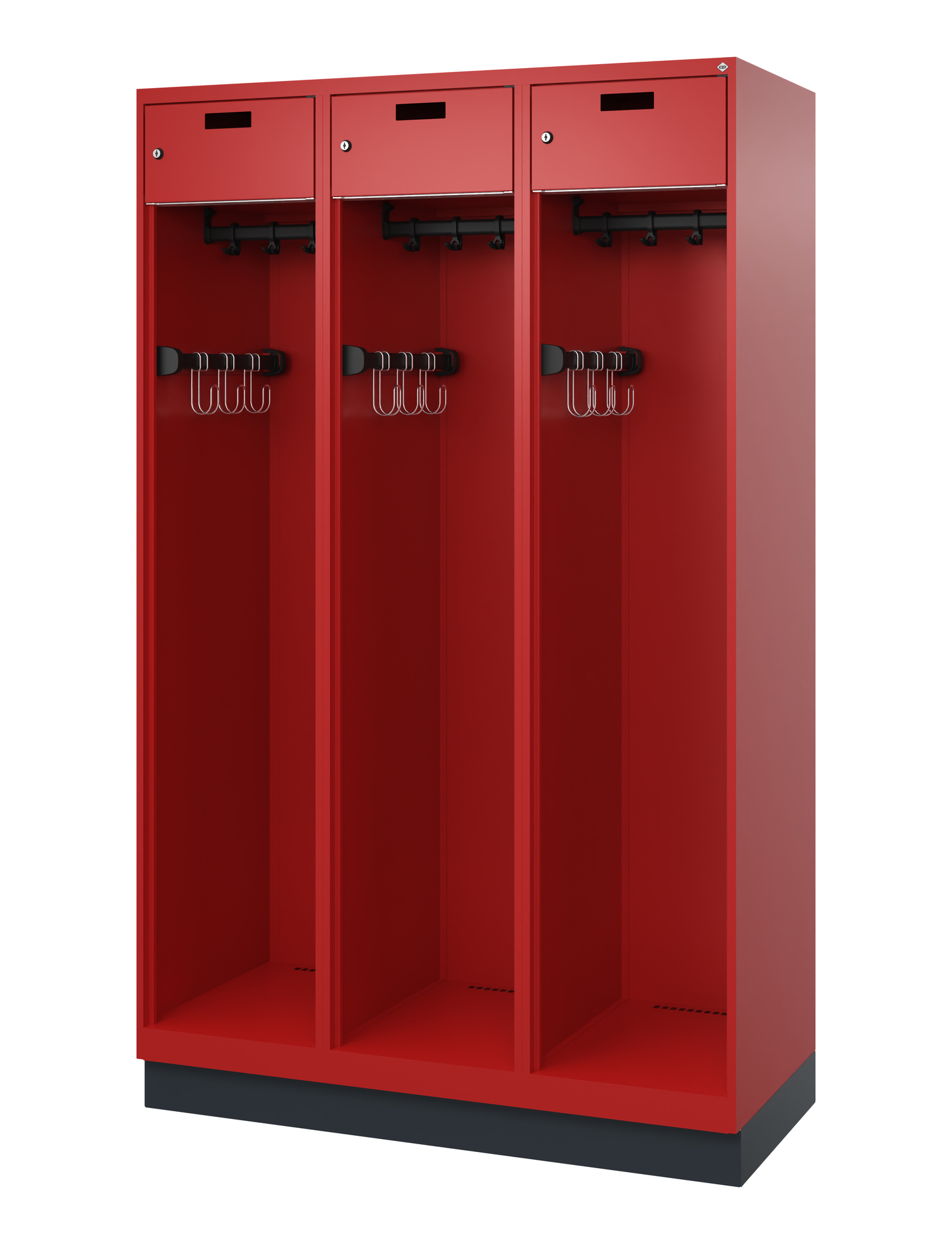 C+P Feuerwehrspind Praktus, 3 Abteile, 1850x1200x5