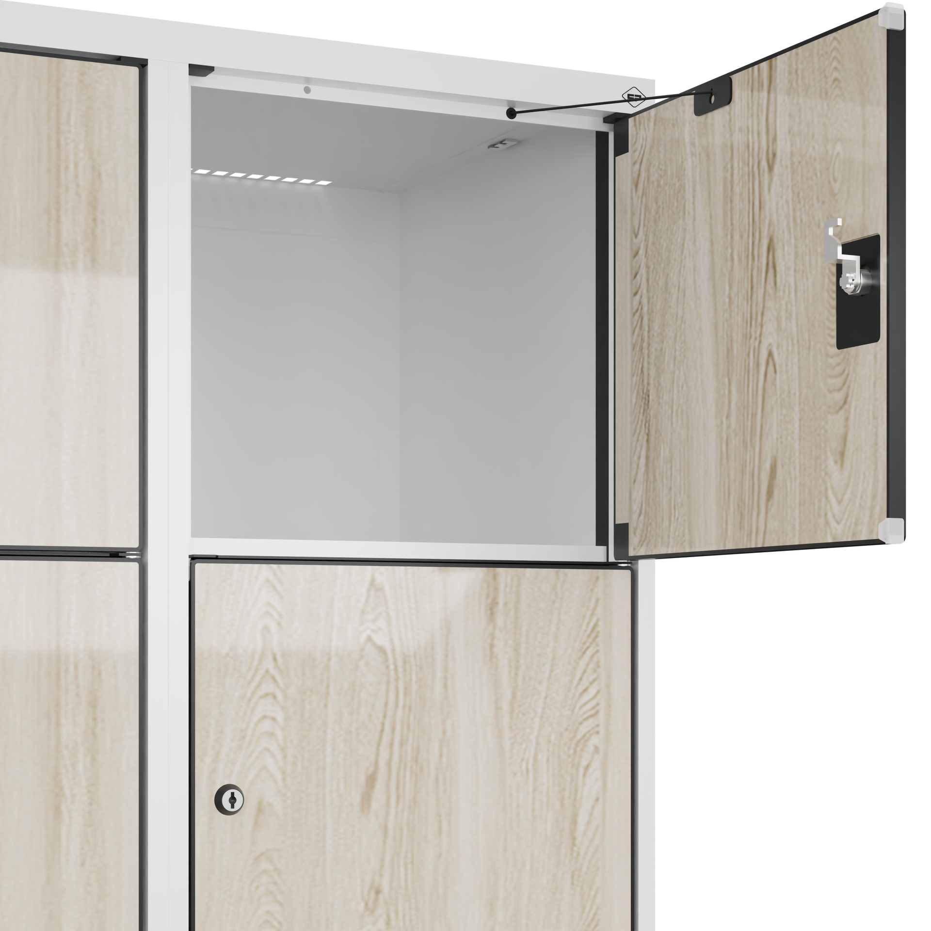 C+P Schlie�fachschrank Evolo PLUS, Sockel, 10 F�cher, 1950x800x500mm