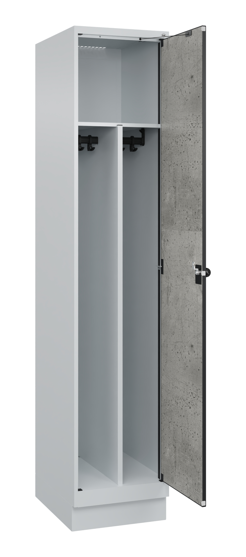 C+P Spind Evolo PLUS, Sockel, 1 Abteil, 1950x400x500mm