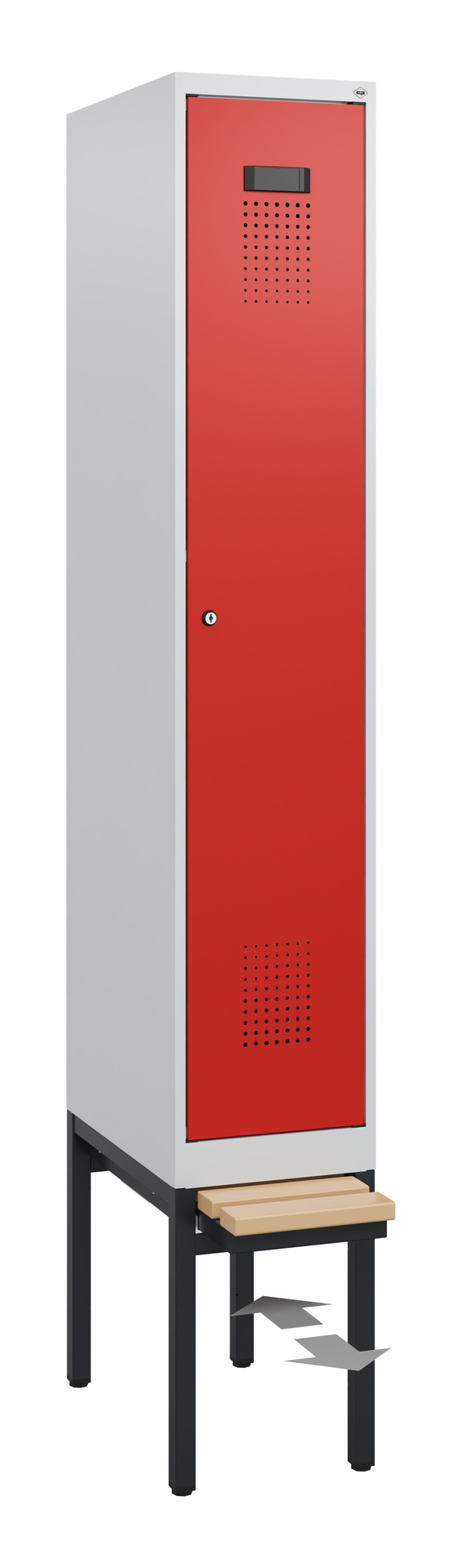 C+P Spind Evolo PLUS, Bank, 1 Abteil, 1950x300x815mm
