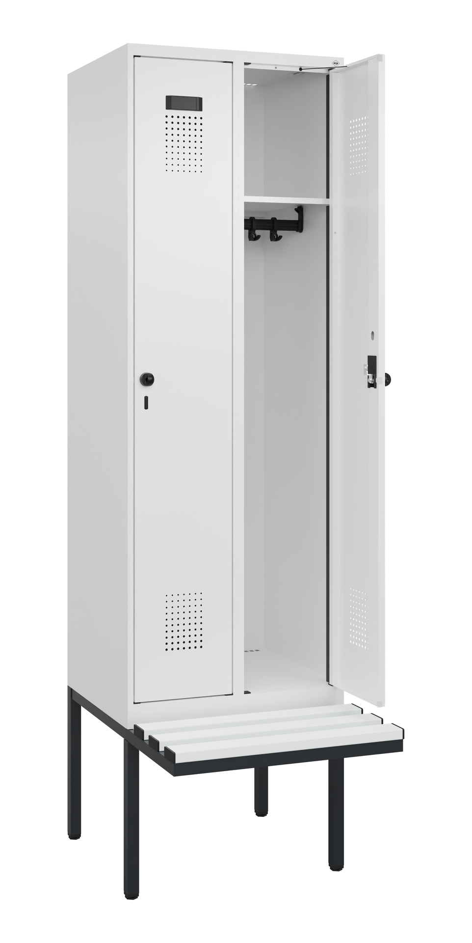C+P Spind Evolo PLUS, Bank, 2 Abteil, 2120x600x815