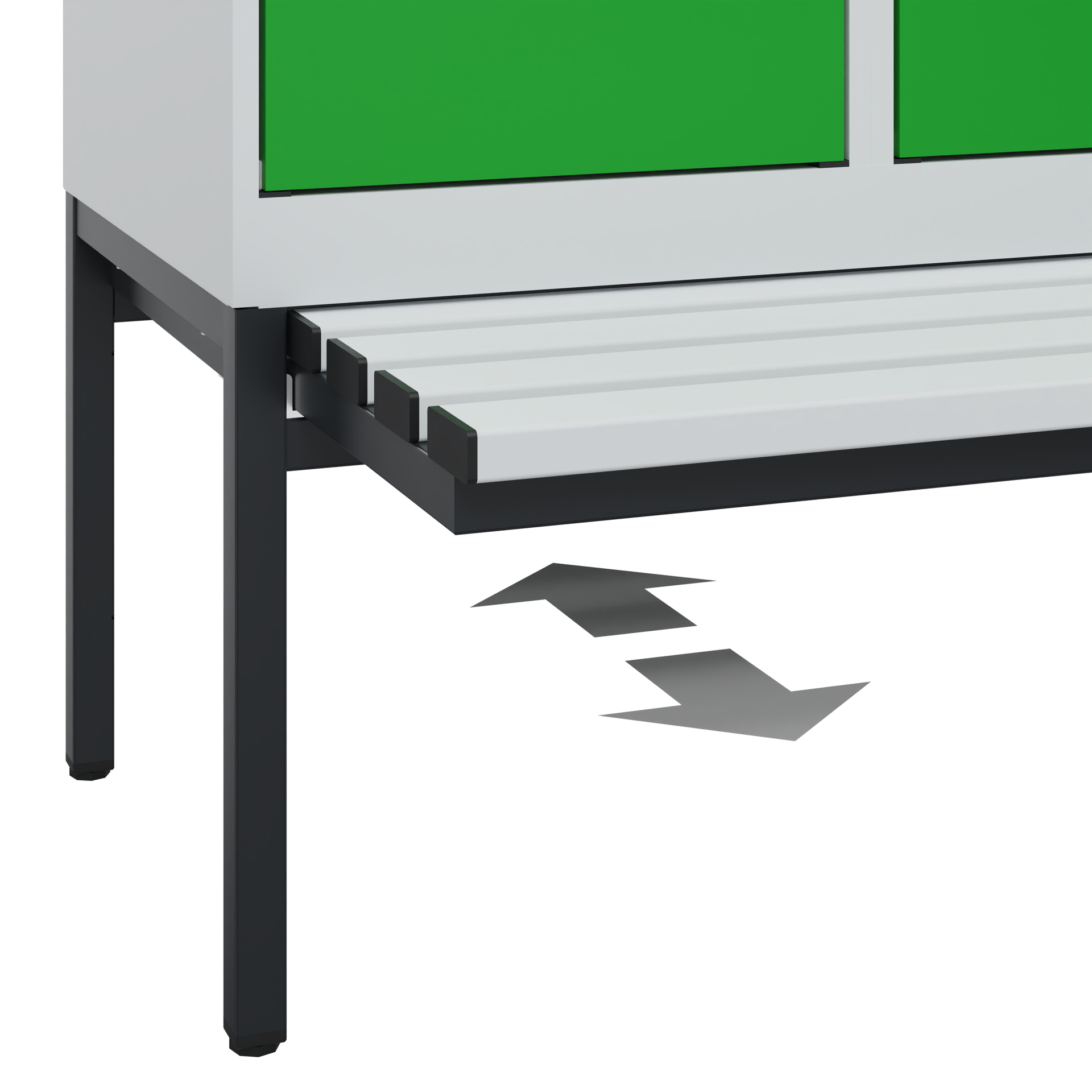 C+P Spind Evolo PLUS, Bank, 3 Abteile, 2120x1200x815mm