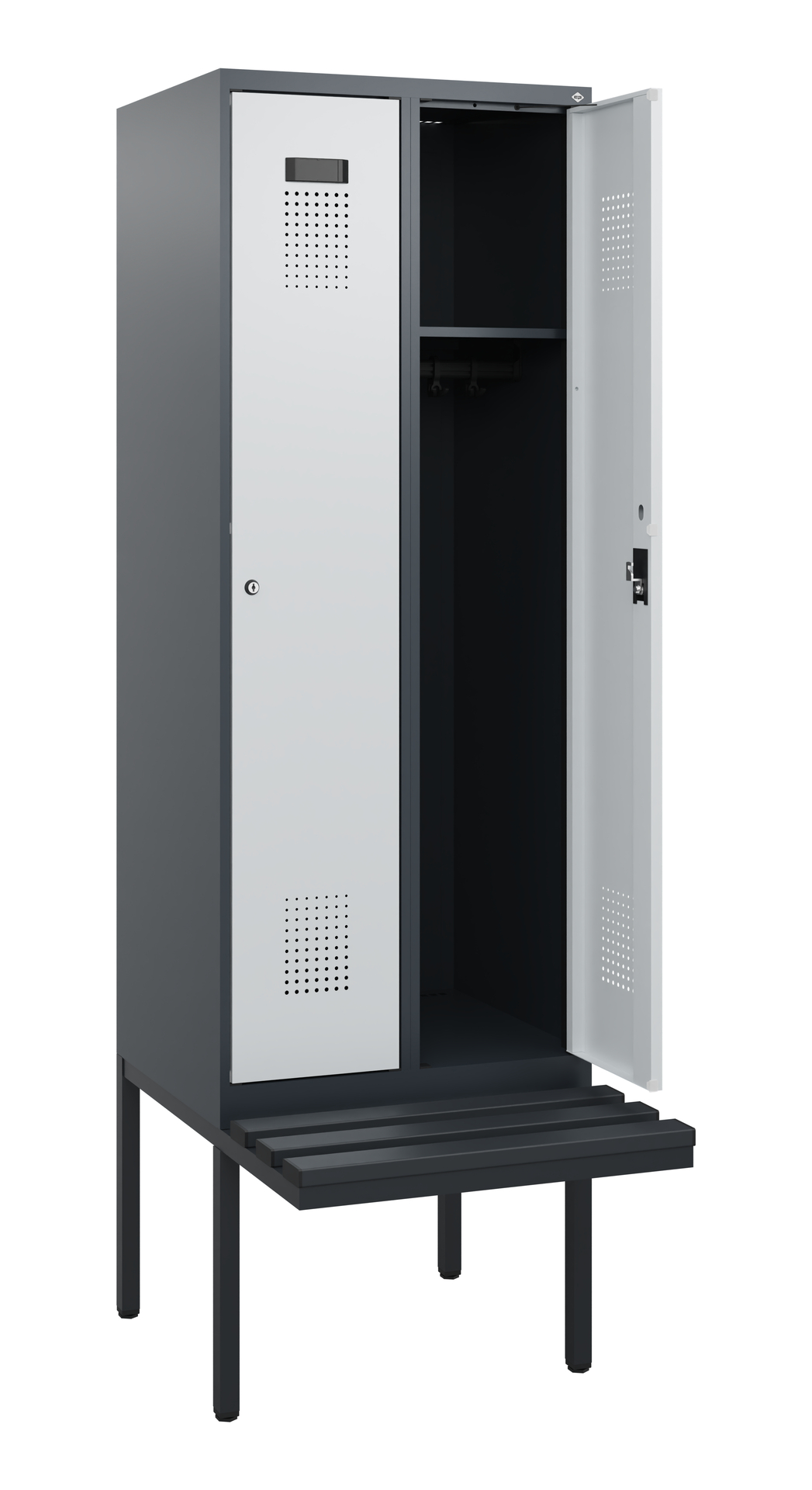 C+P Spind Evolo PLUS, Bank, 2 Abteile, 1950x600x81