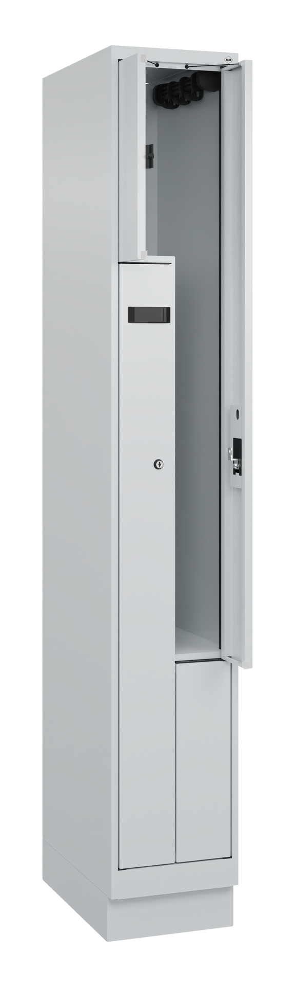 C+P Z-Spind Evolo PLUS, Sockel, 2 Fächer, 1950x300