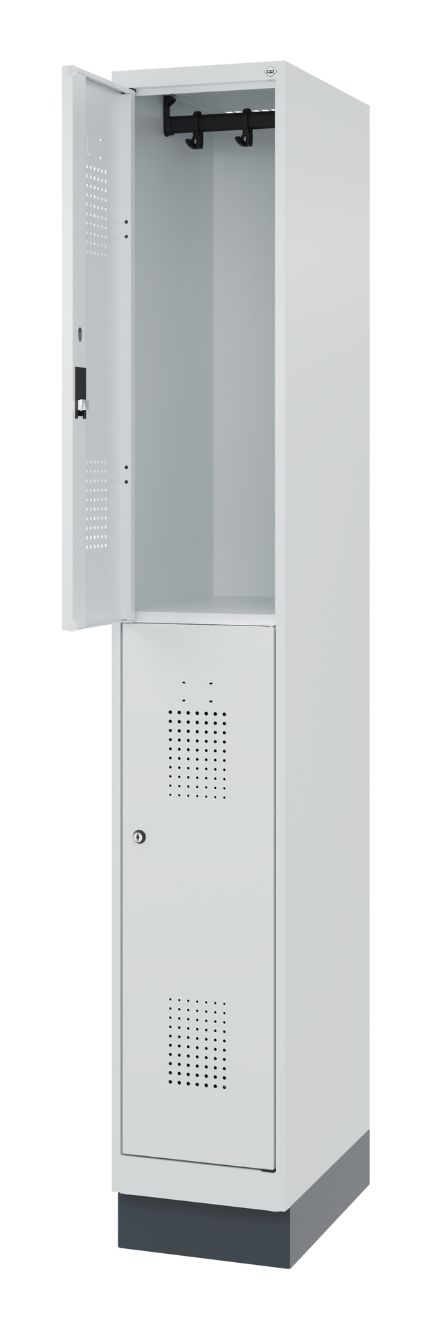 C+P Feuerwehrspind FLEXO WHITE, 1 Abteil, 2 Stöcki