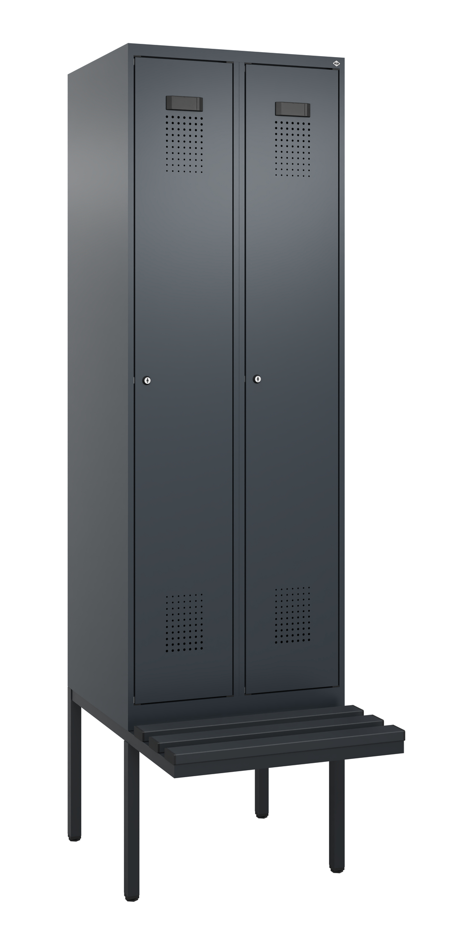 C+P Spind Evolo PLUS, Bank, 2 Abteil, 2120x600x815