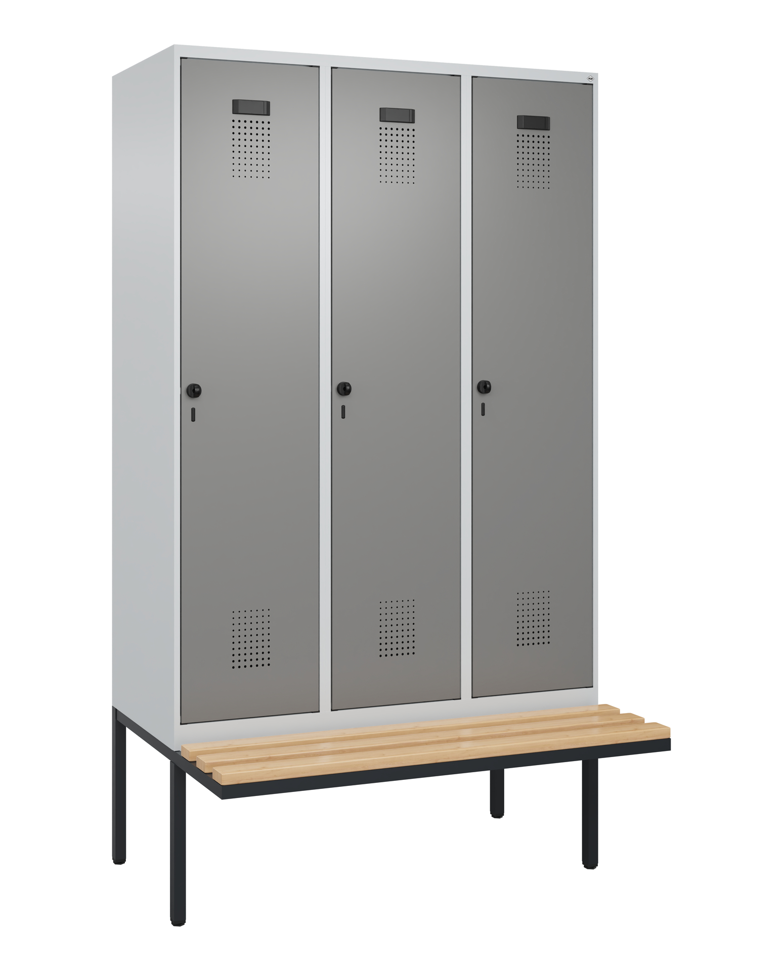 C+P Spind Evolo PLUS, Bank, 3 Abteile, 2120x1200x8